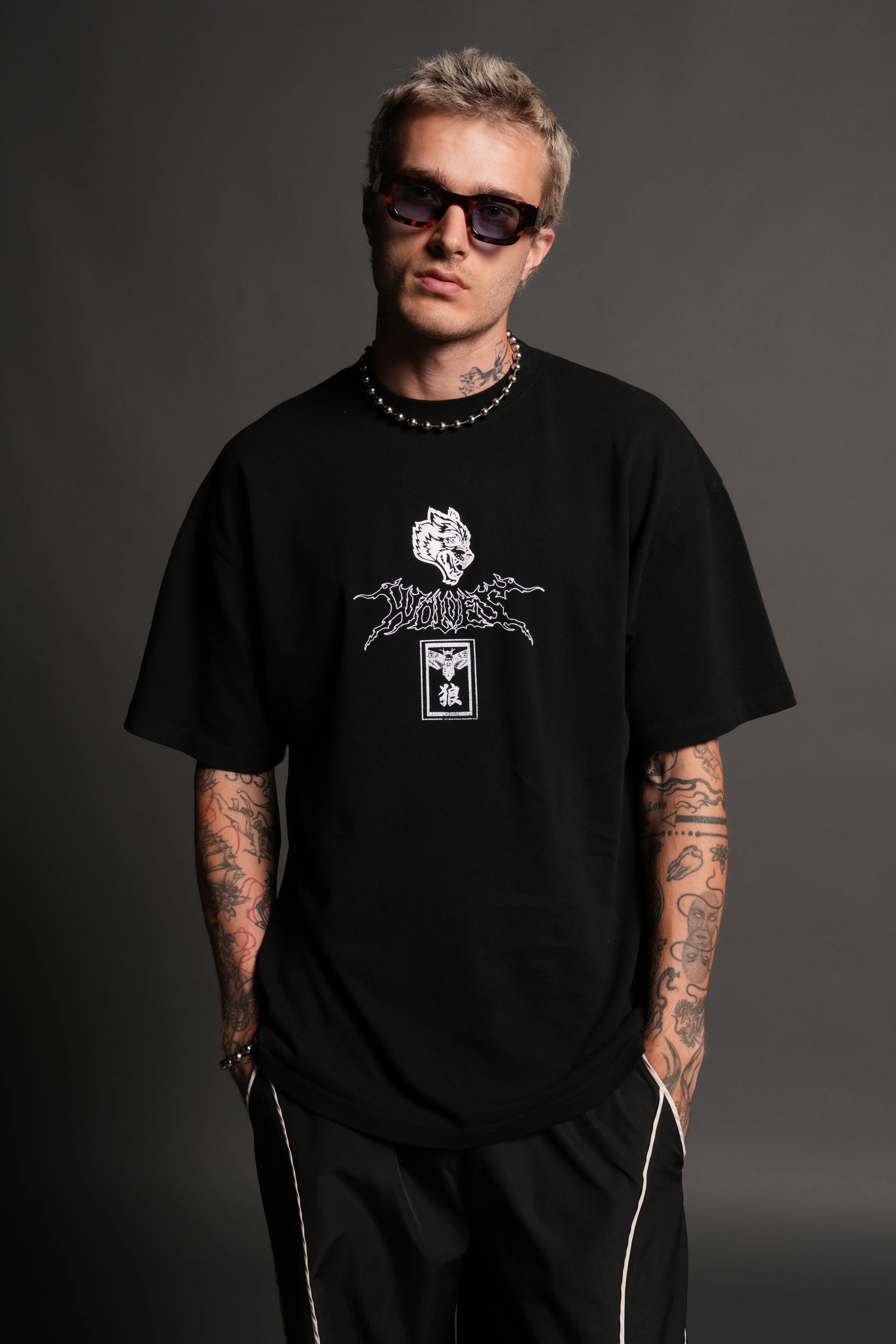 Darc Fury Premium Oversized Tee in Black - Image 2