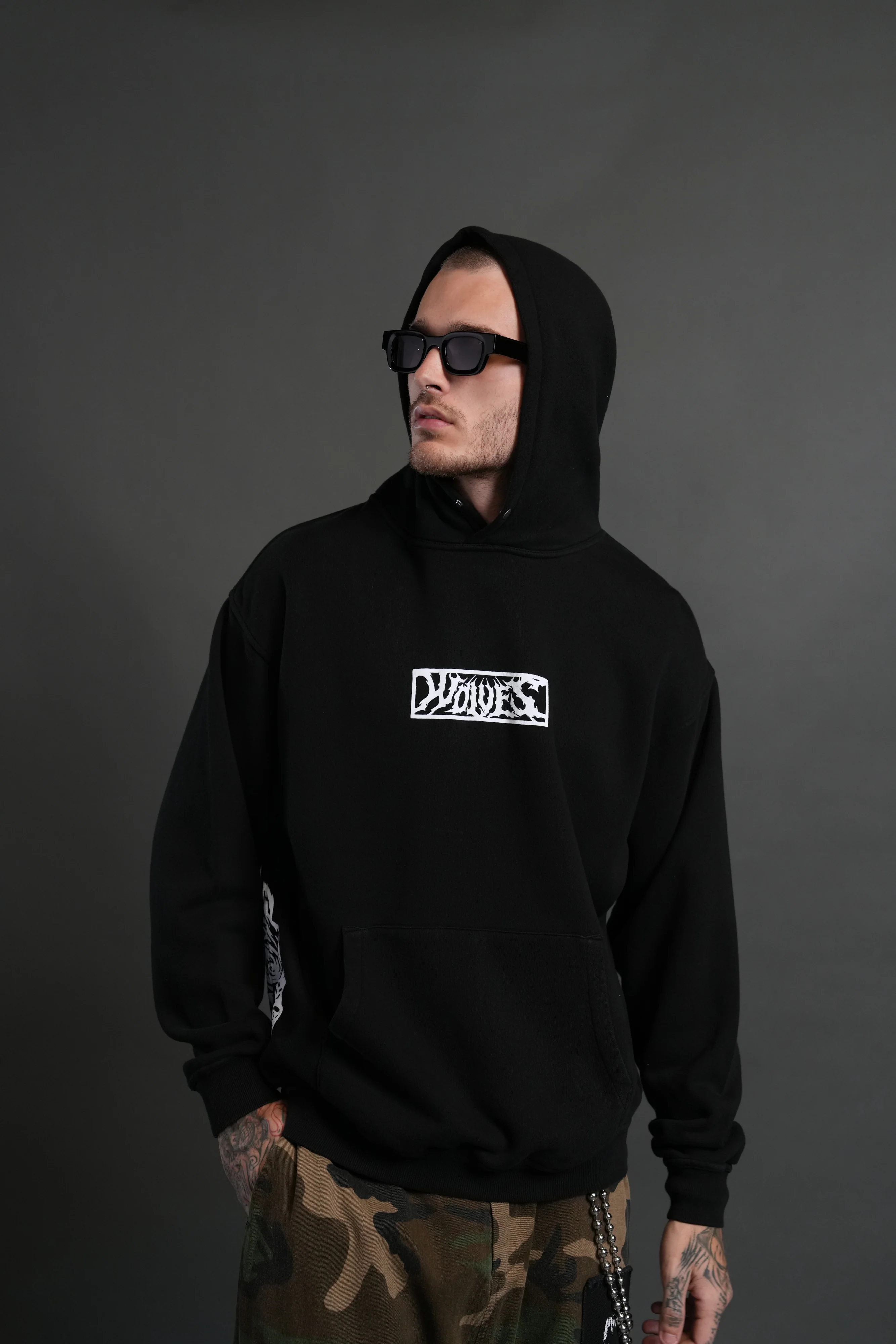 Darc Hunter "Pierce" Hoodie in Black - Image 2