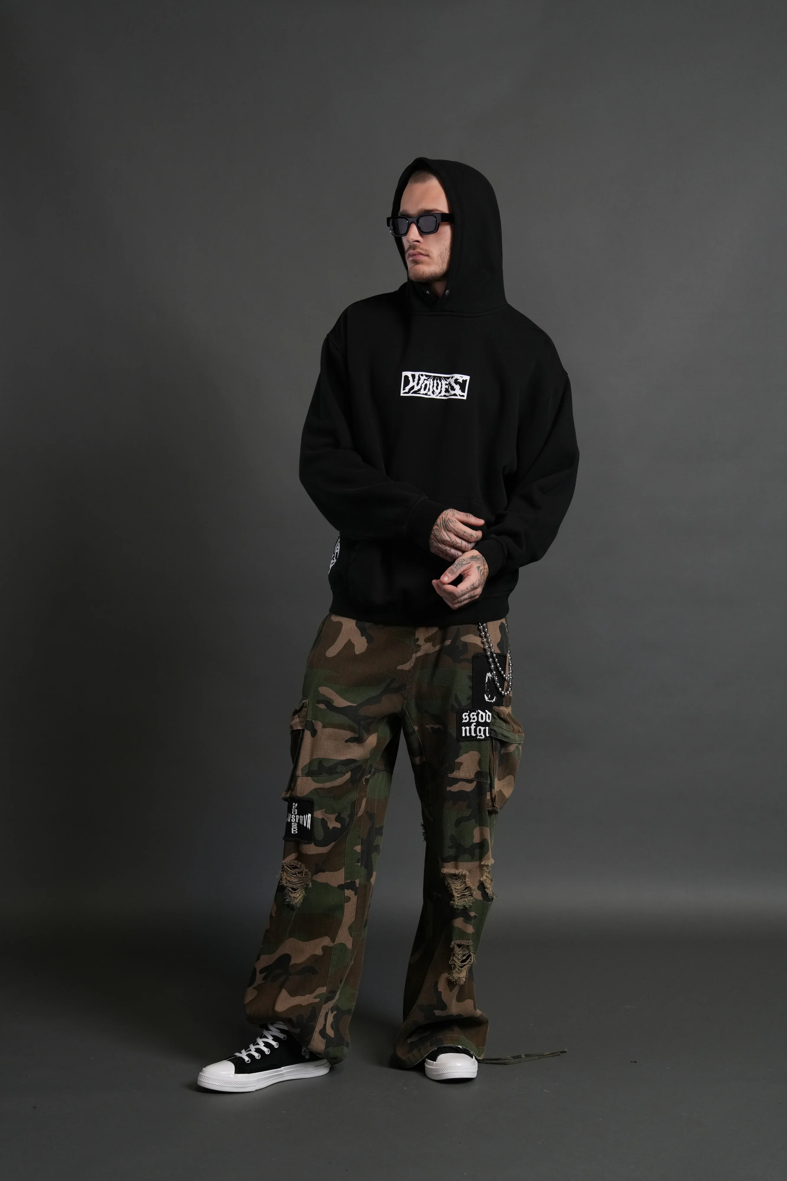 Darc Hunter "Pierce" Hoodie in Black - Image 5