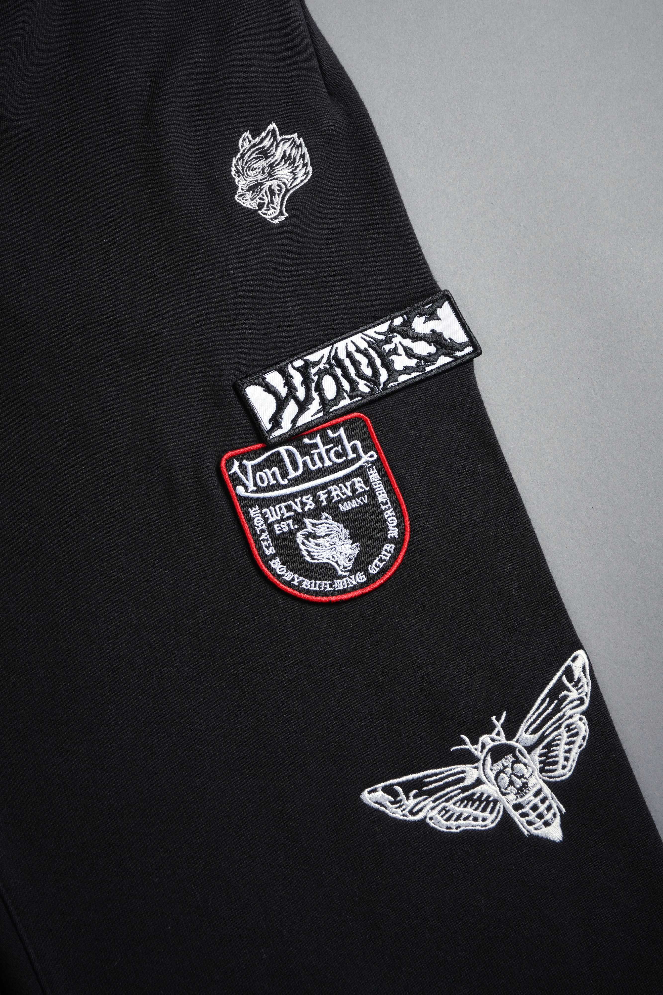 Darc Kulture Bigelow Cargo Sweat Pants in Black - Image 10