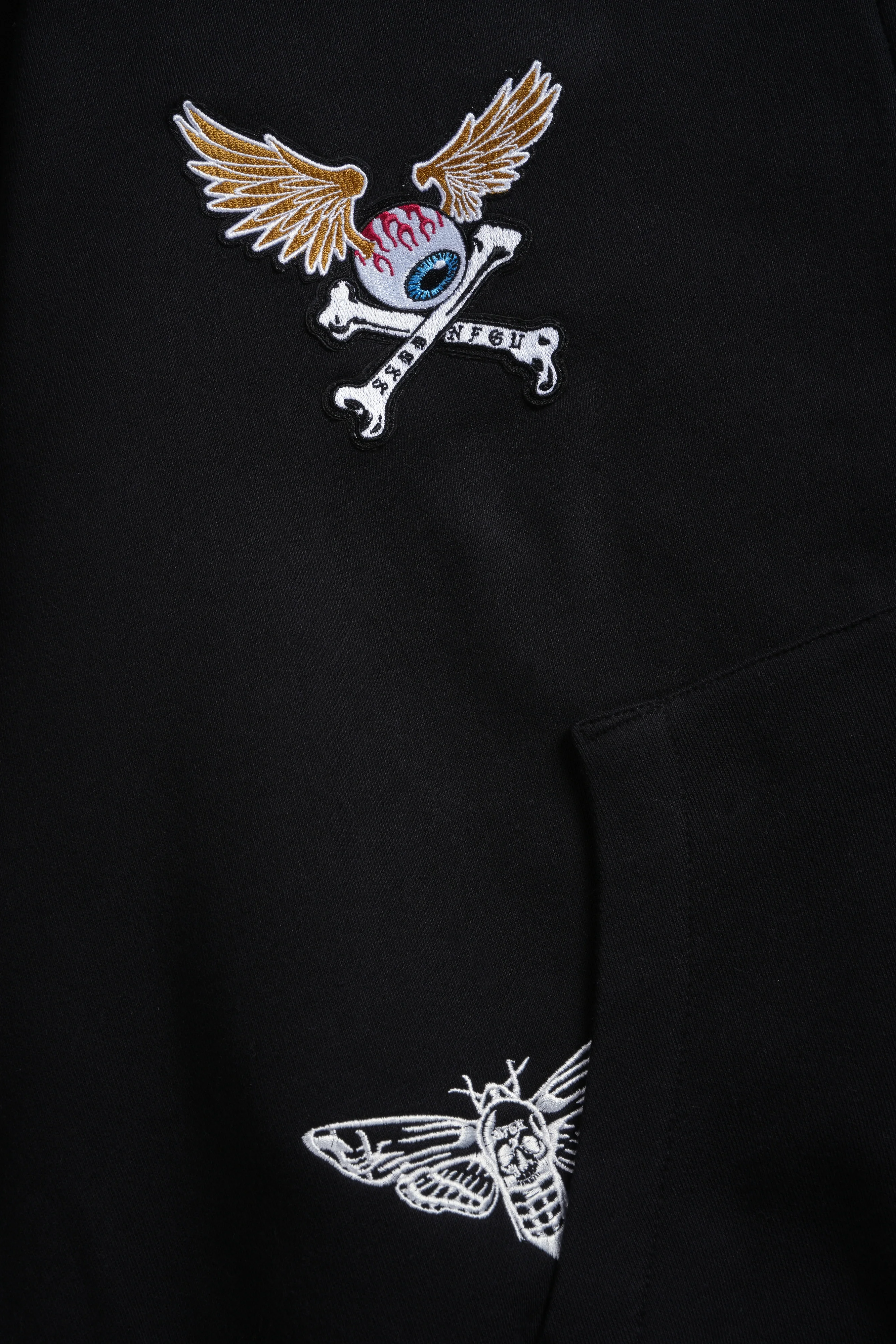 Darc Kulture Vex Double Zip Hoodie in Black - Image 14