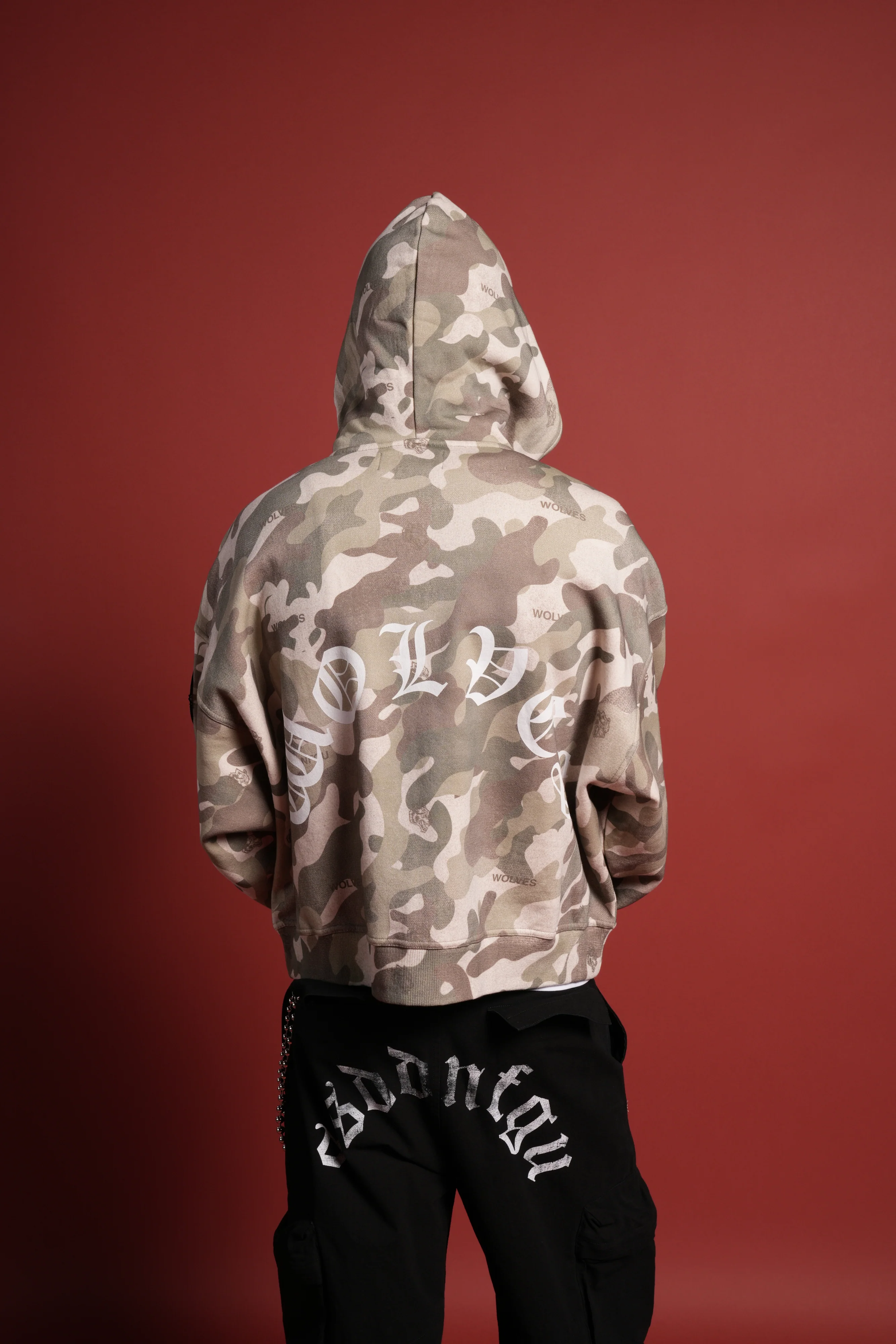 Darc Kulture Vex Double Zip Hoodie in DSVD Green Camo - Image 2