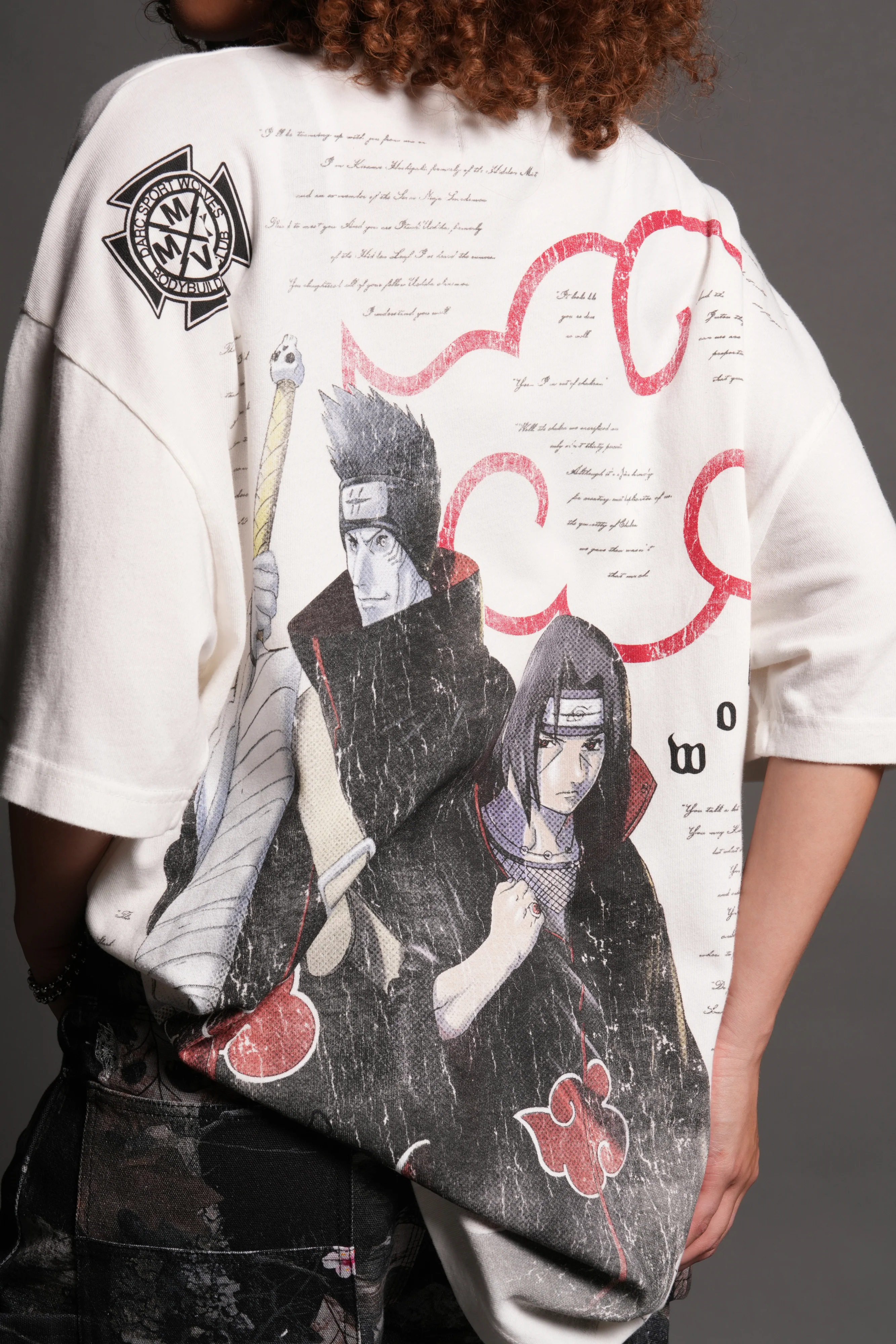 Darc Ninja Premium Oversized Tee in Cream - Image 14