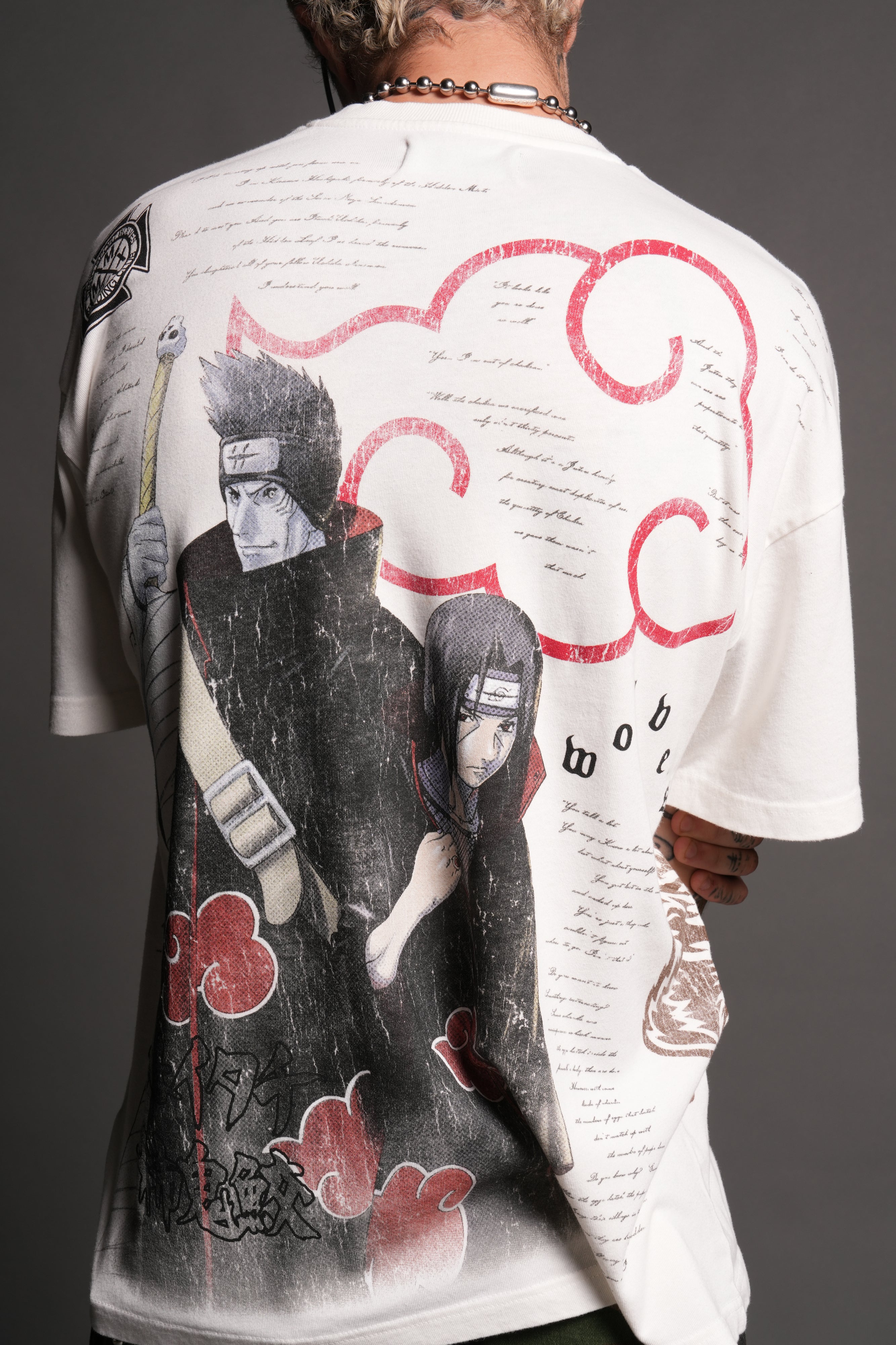 Darc Ninja Premium Oversized Tee in Cream - Image 8