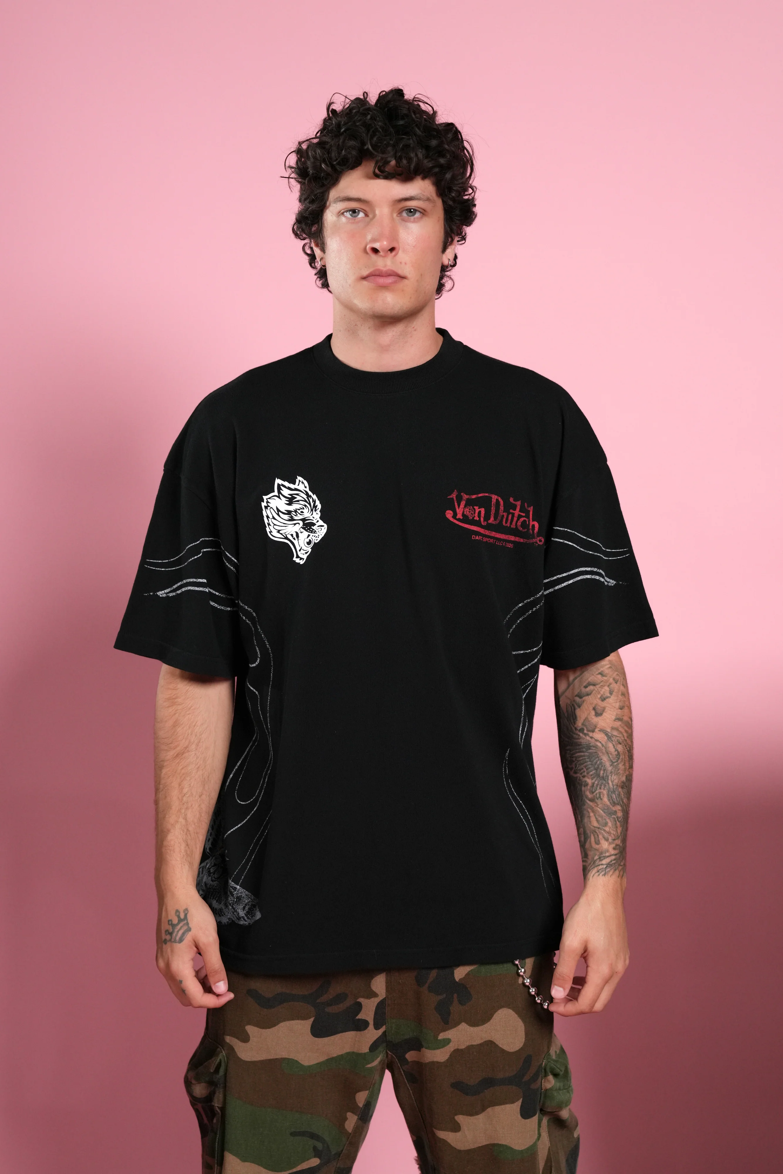 Darc Nocturne "Side-By-Side" Series Premium Tee in Black - Image 2