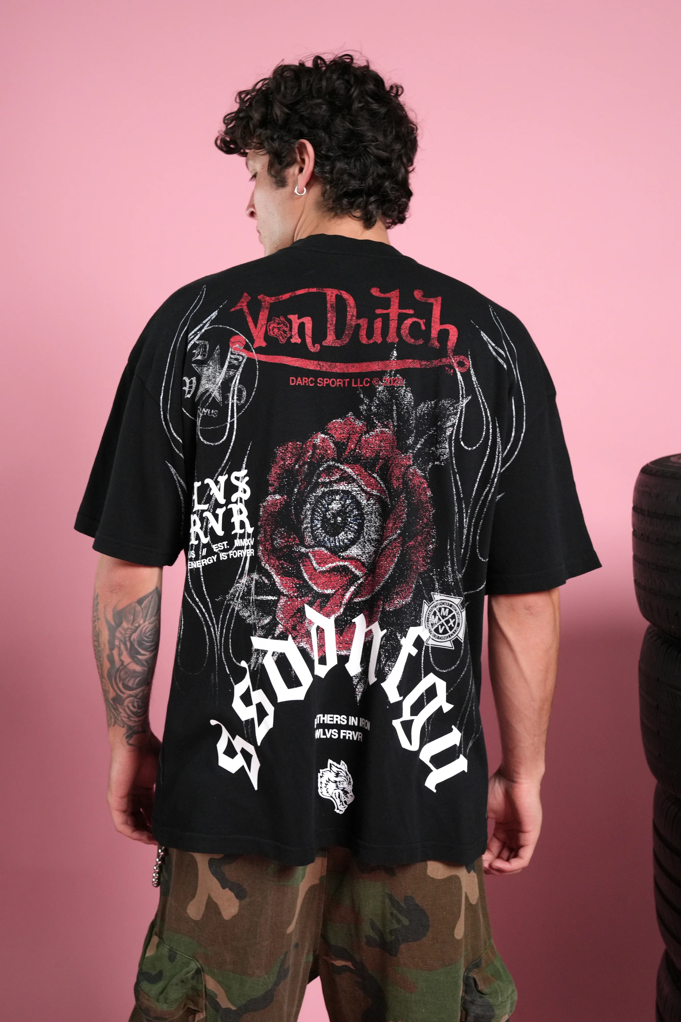 Darc Nocturne "Side-By-Side" Series Premium Tee in Black - Image 4