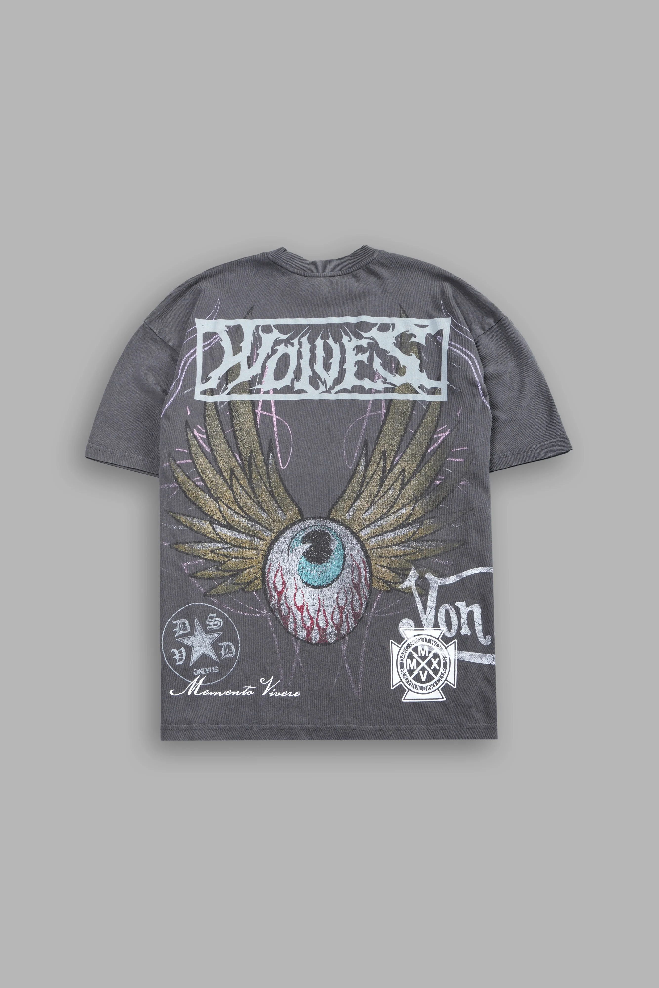 Darc Omen "Side-By-Side" Series Premium Tee in Slate Gray
