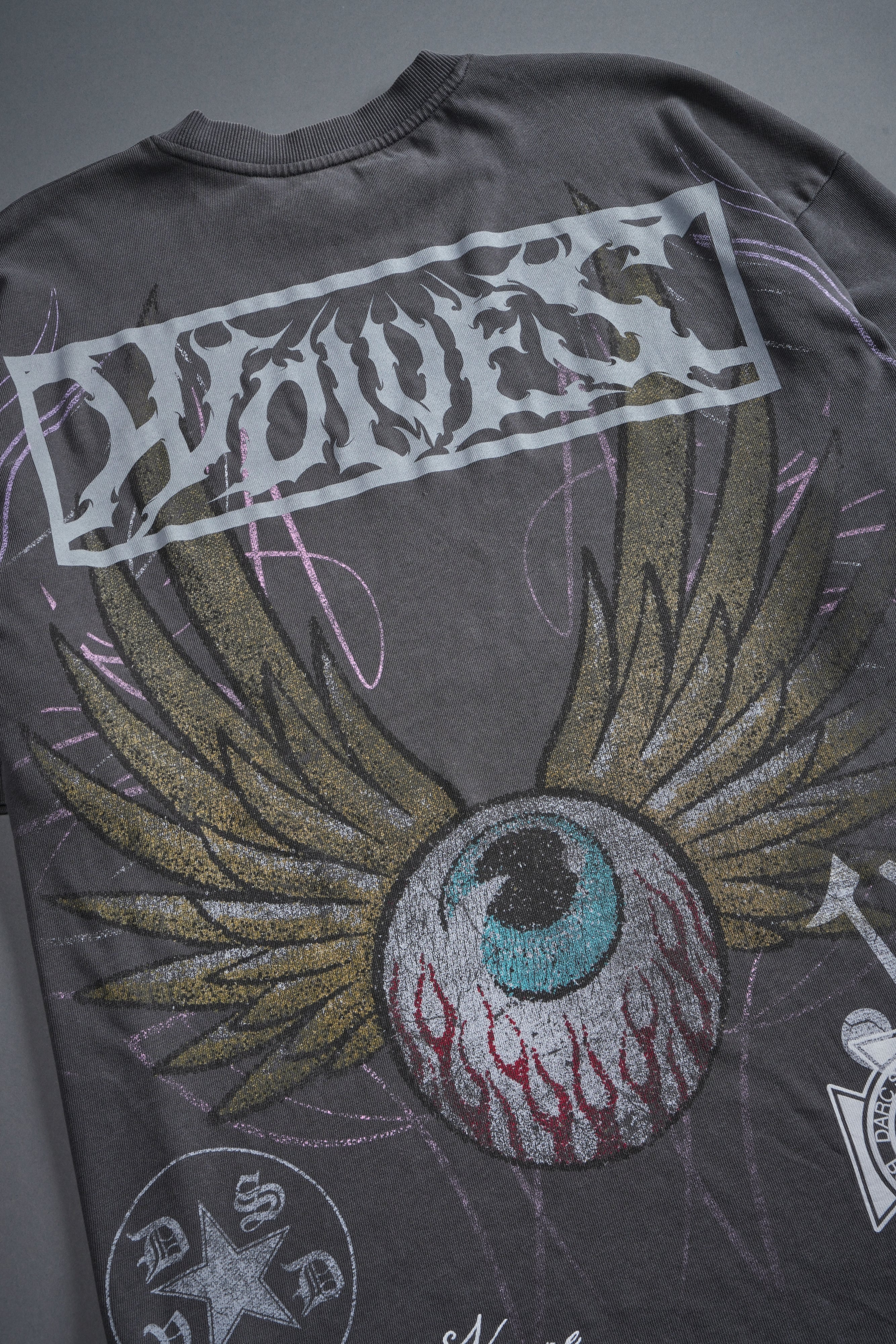 Darc Omen "Side-By-Side" Series Premium Tee in Slate Gray - Image 18