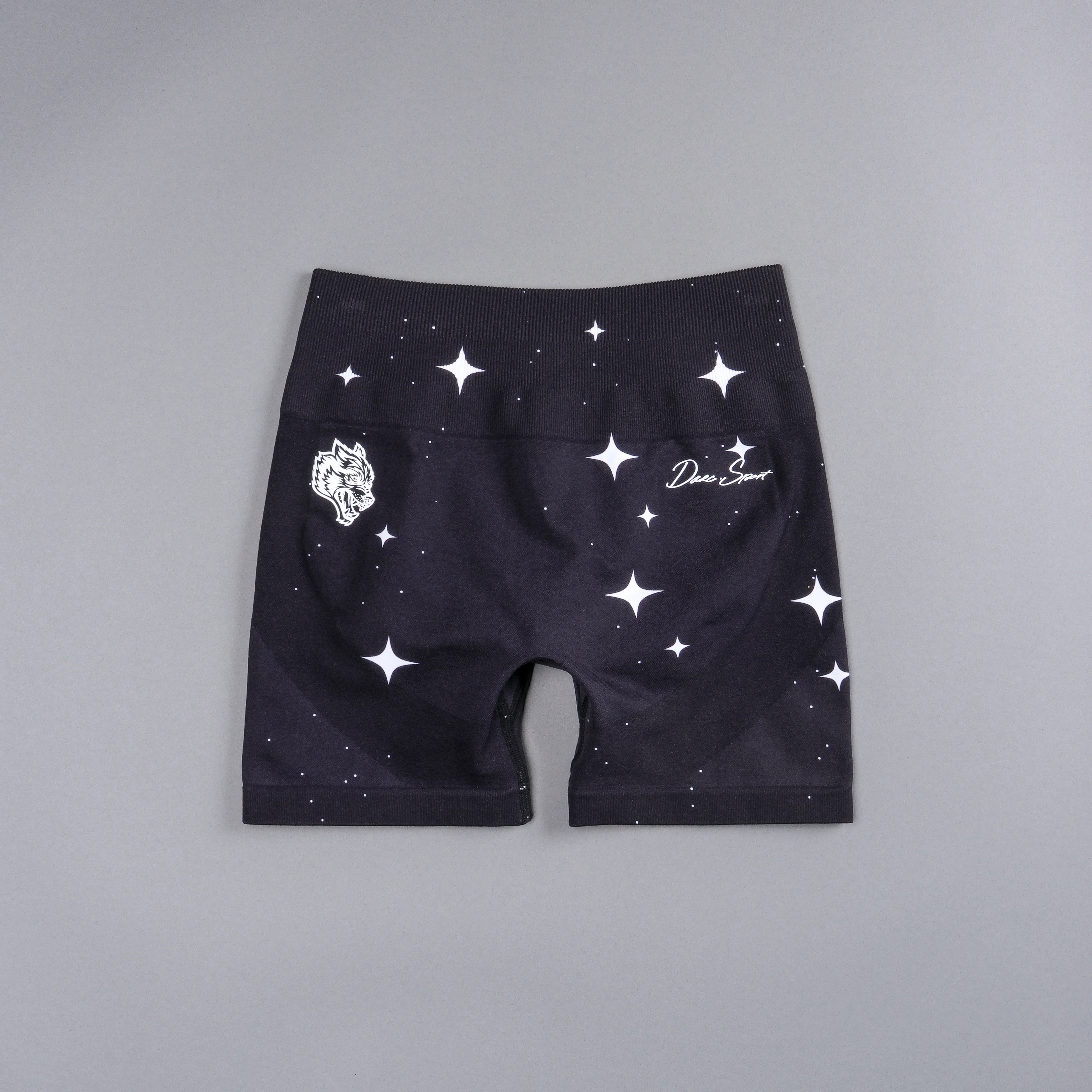 Darc Script Everson Seamless "Training" Shorts in Black/White Starry Night - Image 10