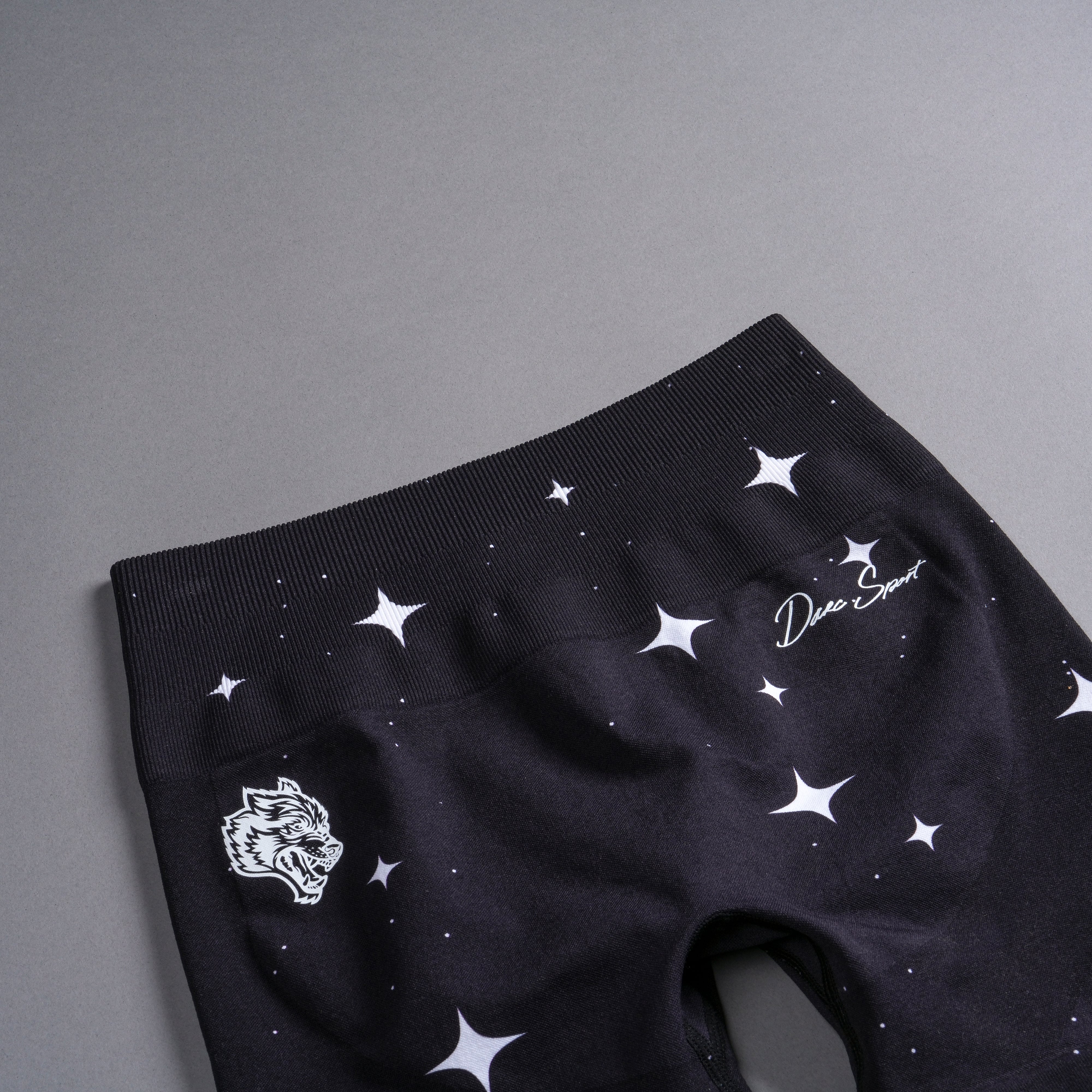 Darc Script Everson Seamless "Training" Shorts in Black/White Starry Night - Image 12