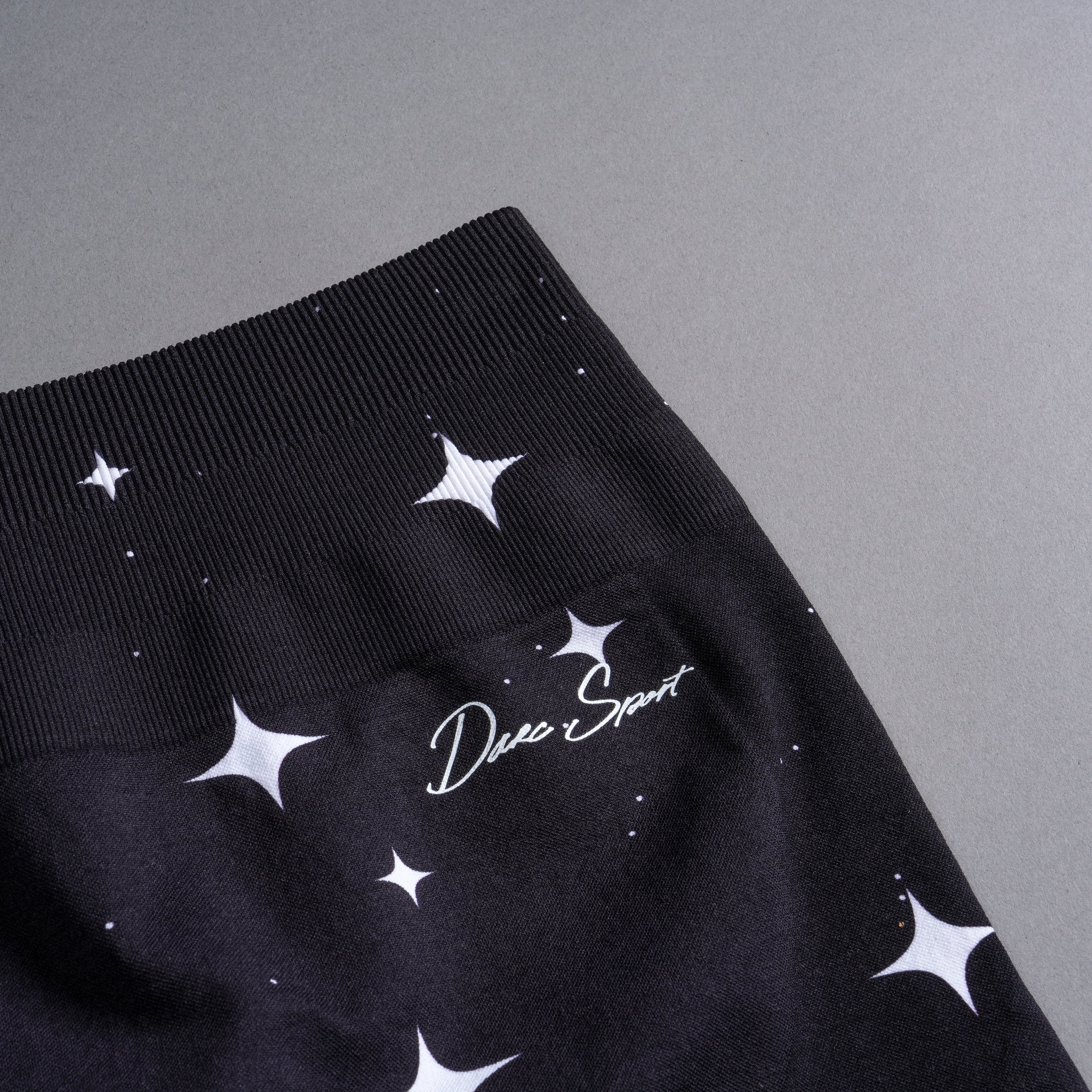 Darc Script Everson Seamless "Training" Shorts in Black/White Starry Night - Image 14