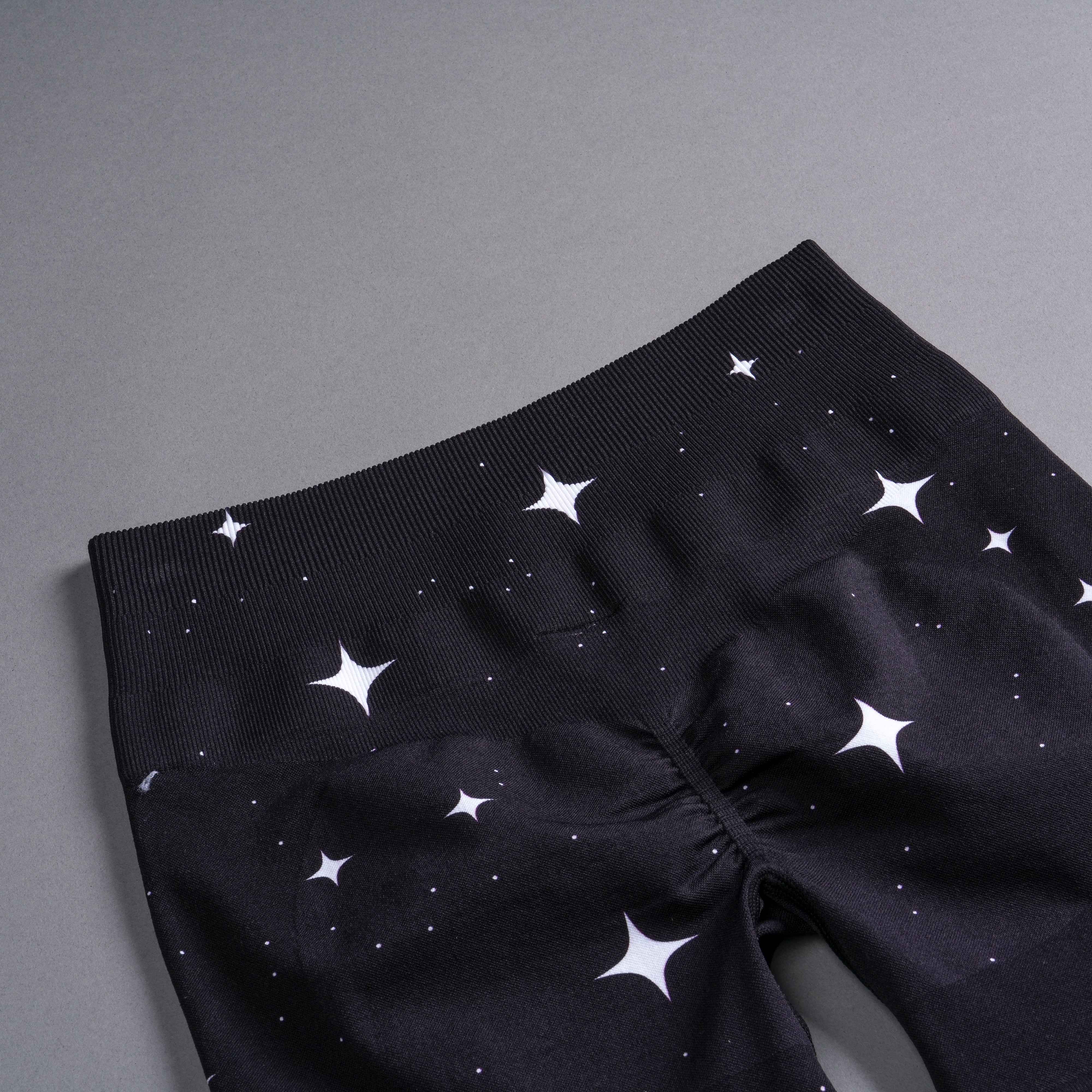 Darc Script Everson Seamless "Training" Shorts in Black/White Starry Night - Image 15