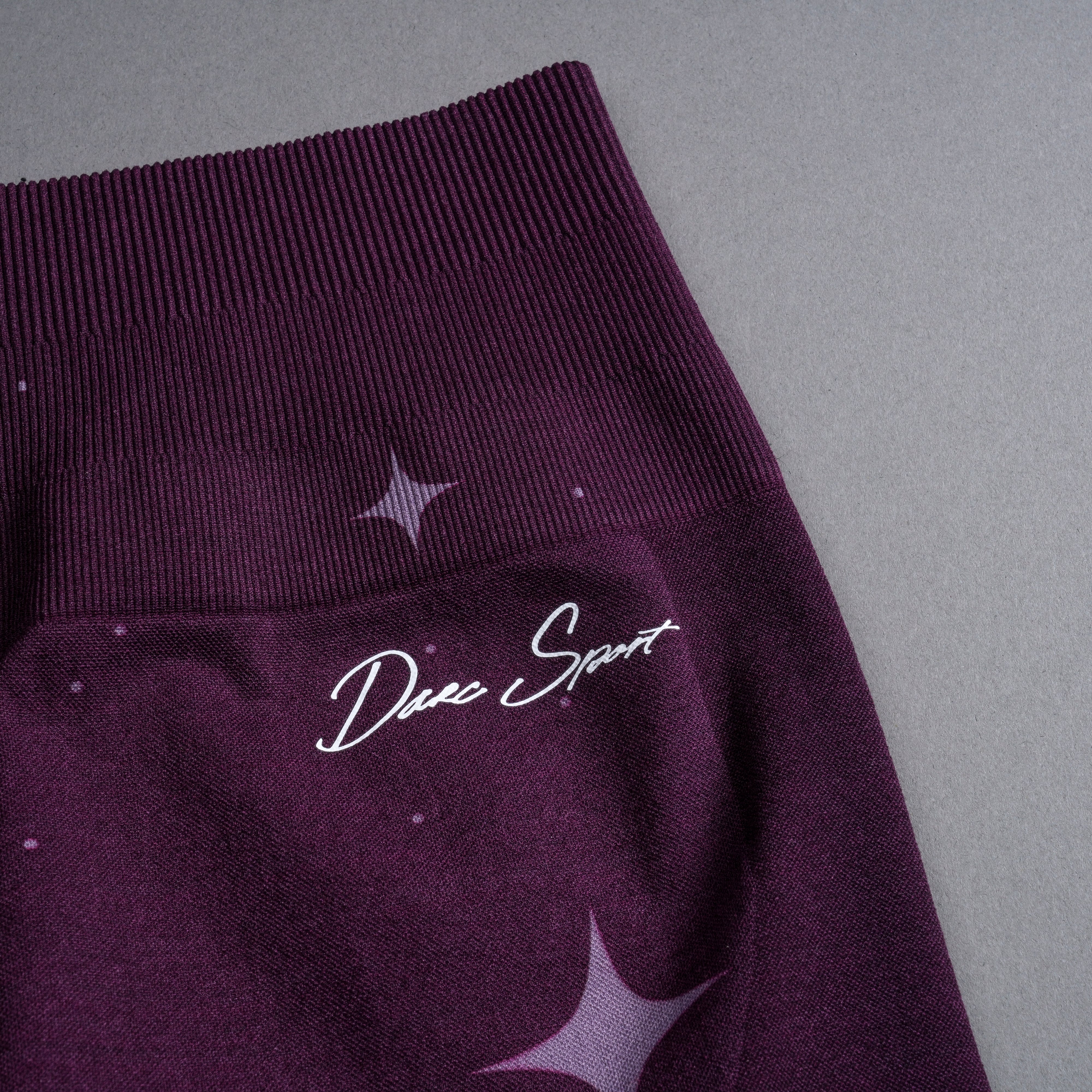 Darc Script Everson Seamless "Training" Shorts in Plum Starry Night - Image 5