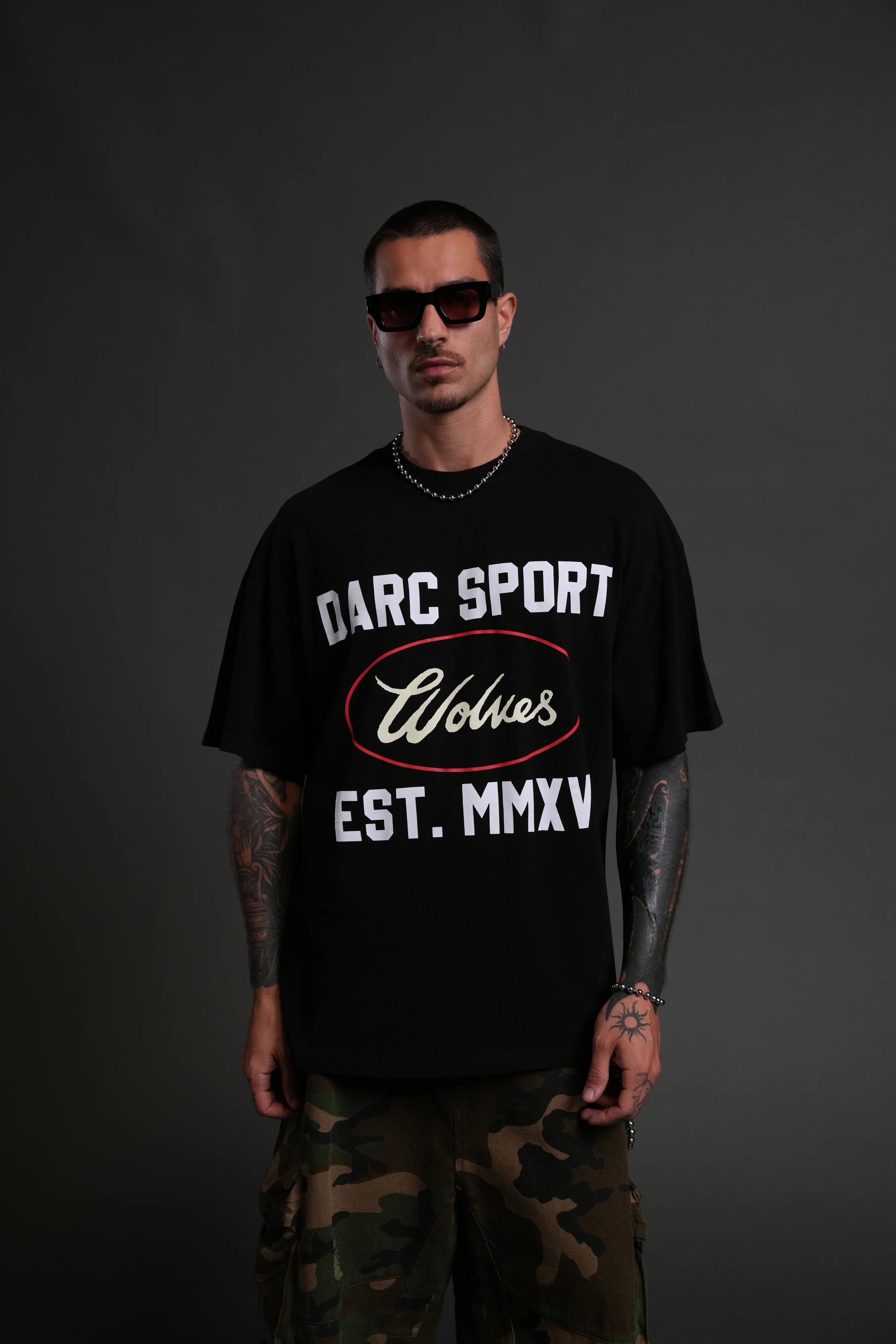 Darc Sport MMXV "Premium" Oversized Tee in Black - Image 3
