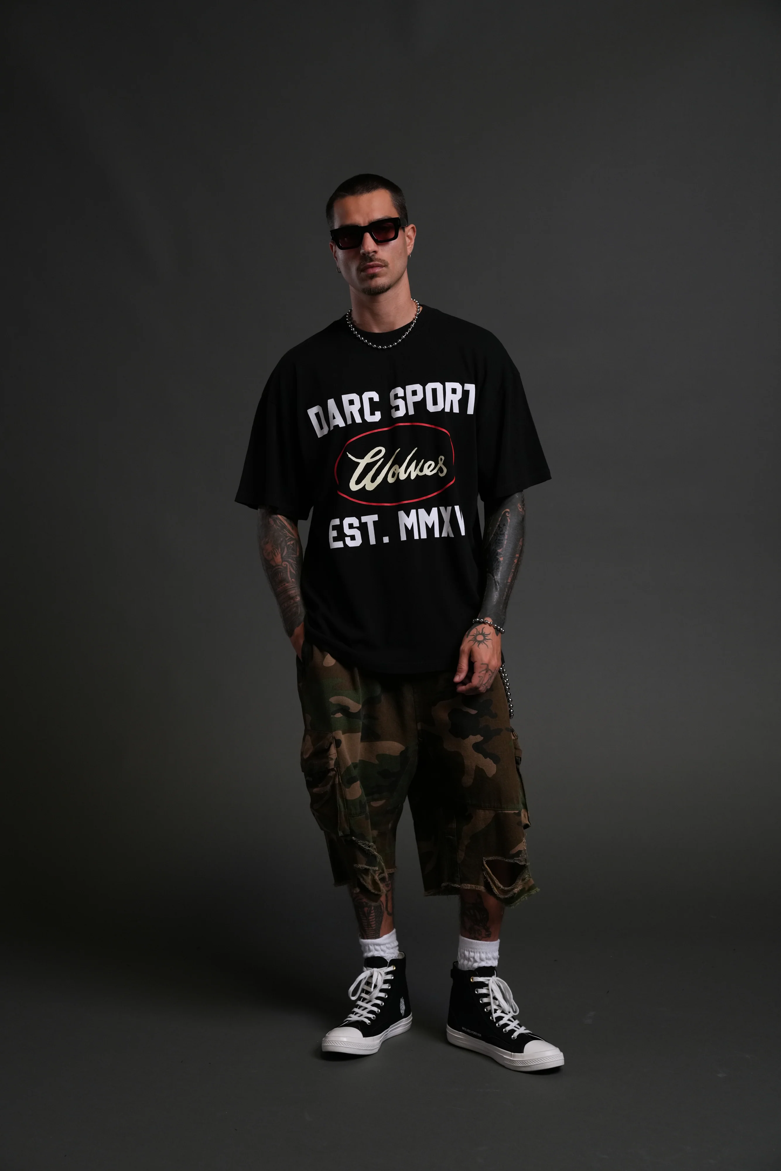 Darc Sport MMXV "Premium" Oversized Tee in Black - Image 4