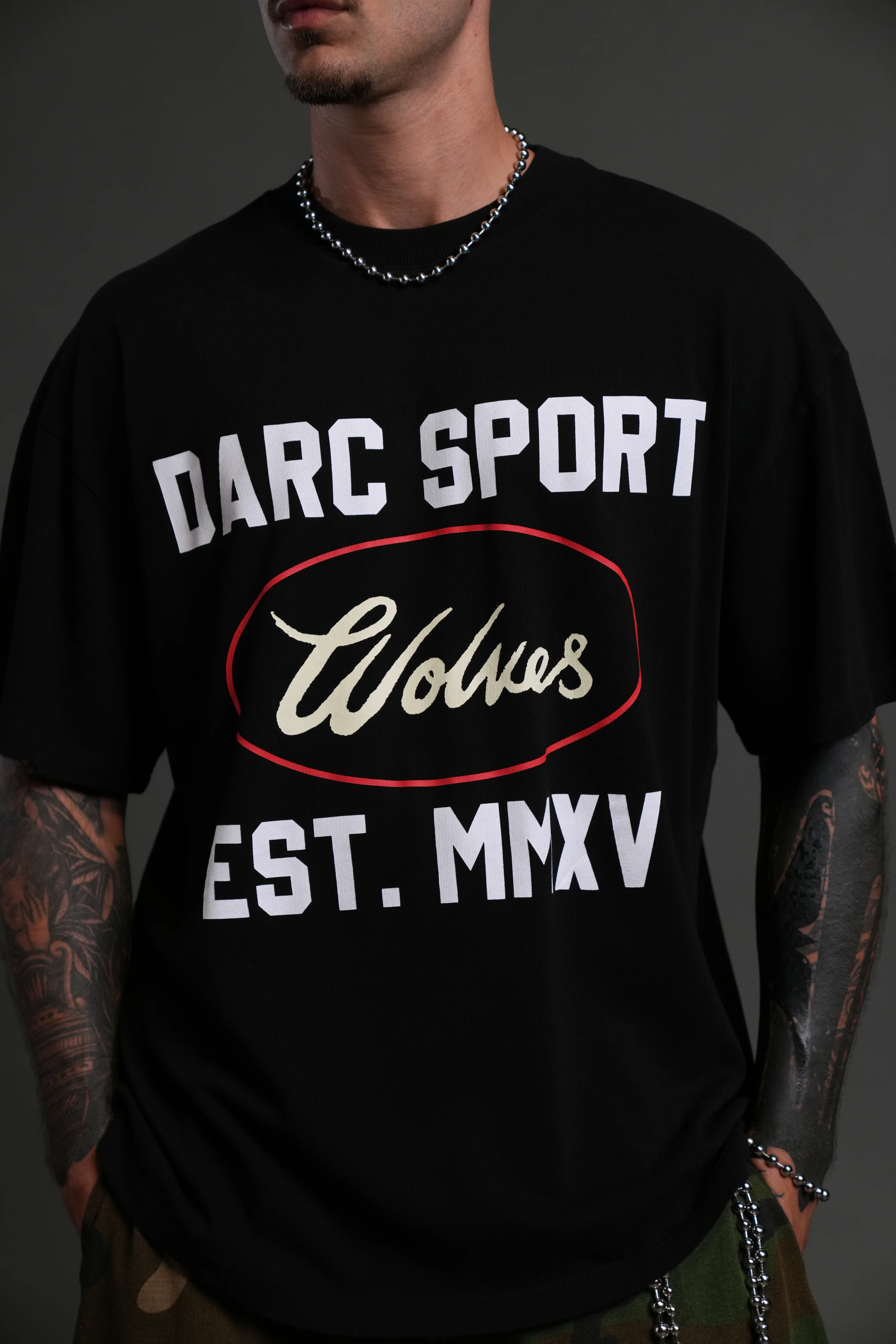 Darc Sport MMXV "Premium" Oversized Tee in Black - Image 6