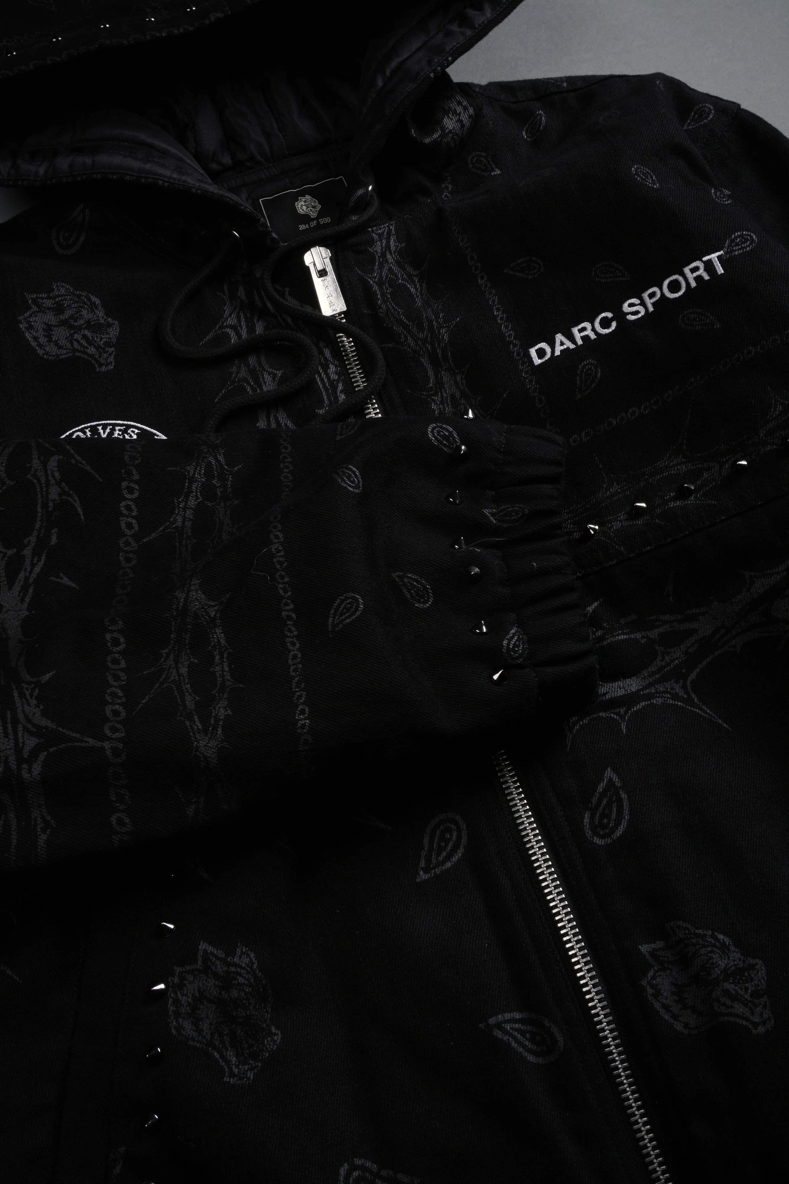 Darc Sport Wolves Club Calaway Jacket in Black Thorn Paisley - Image 11
