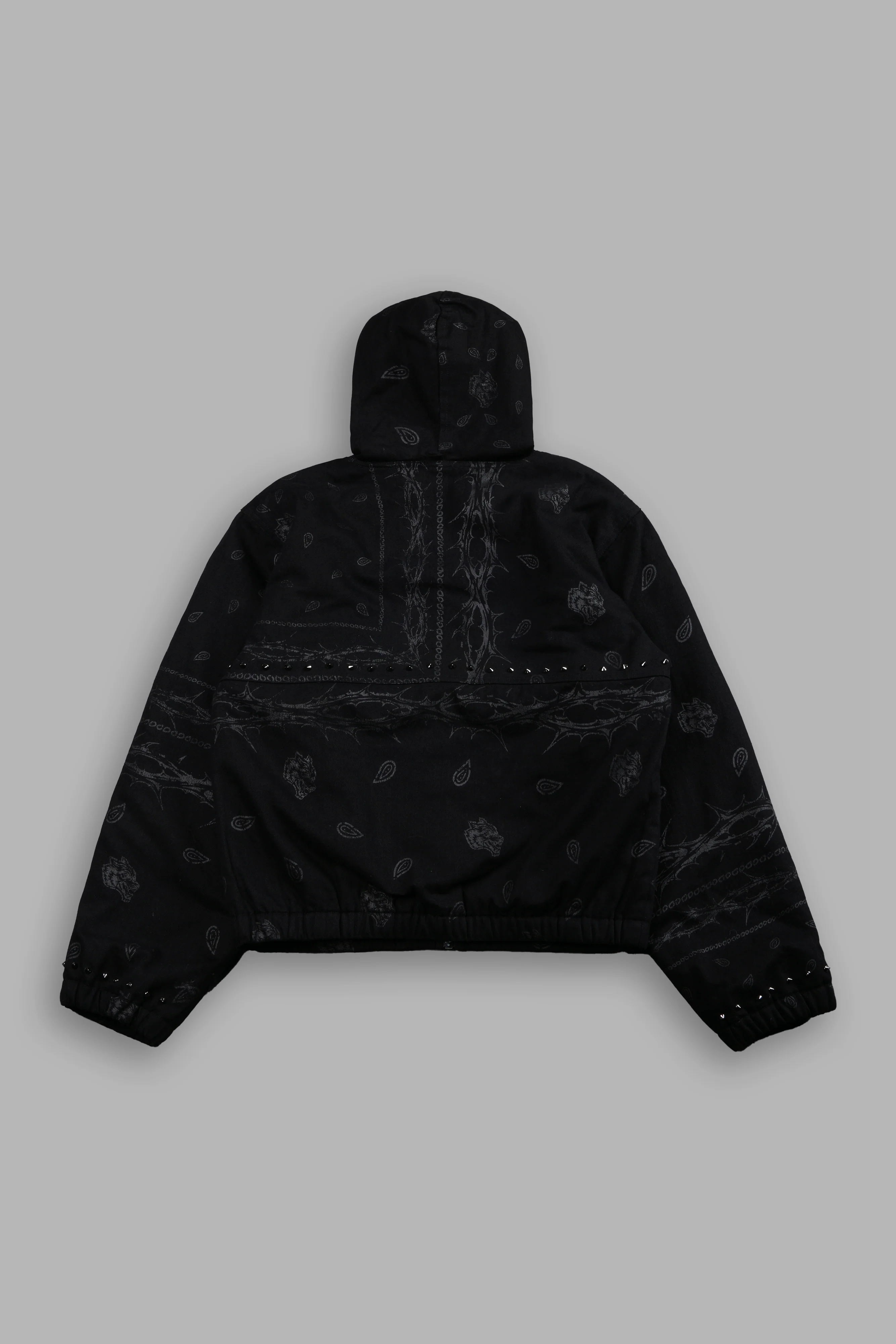 Darc Sport Wolves Club Calaway Jacket in Black Thorn Paisley - Image 3