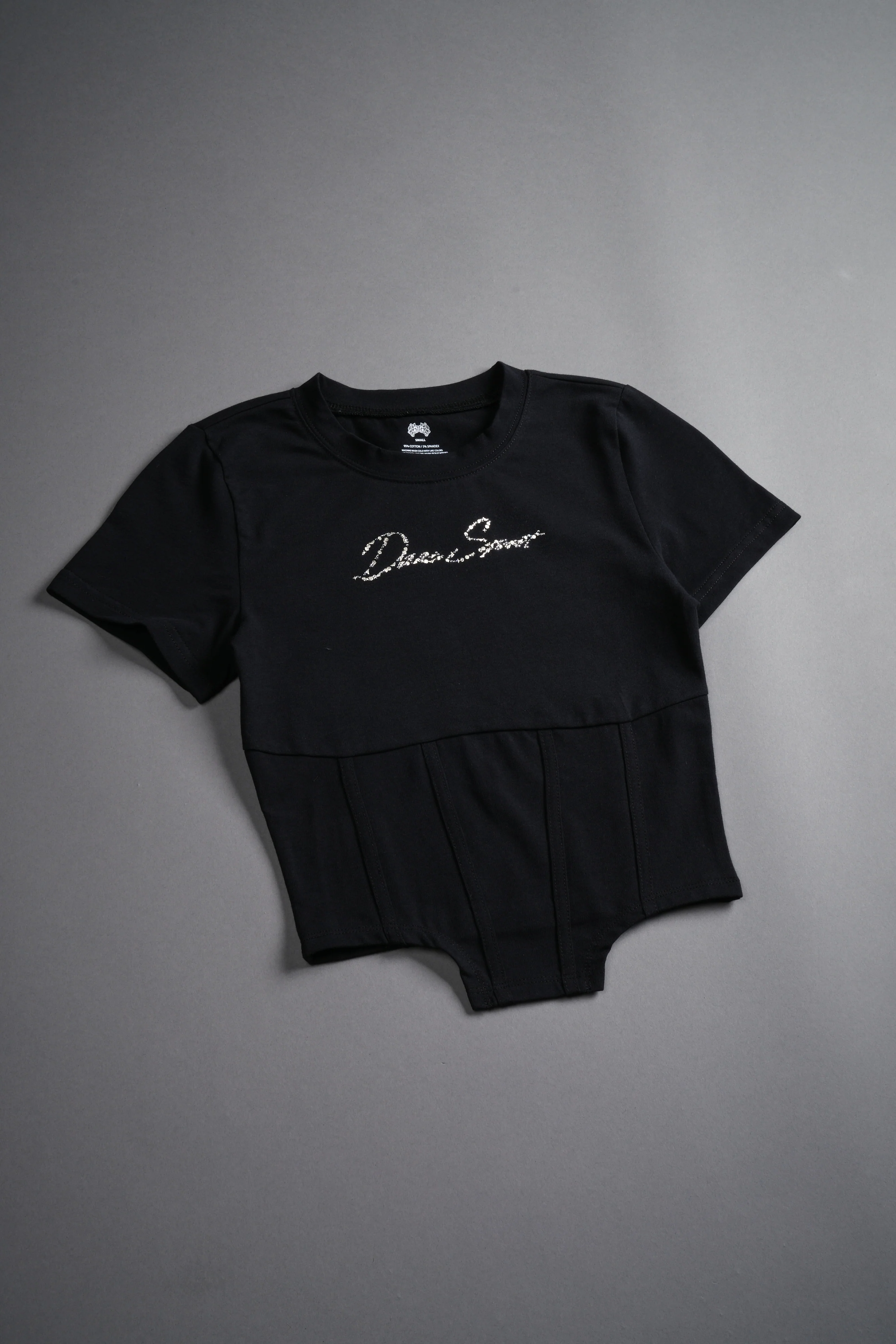 Darc Star Salem Corset Tee in Black - Image 5