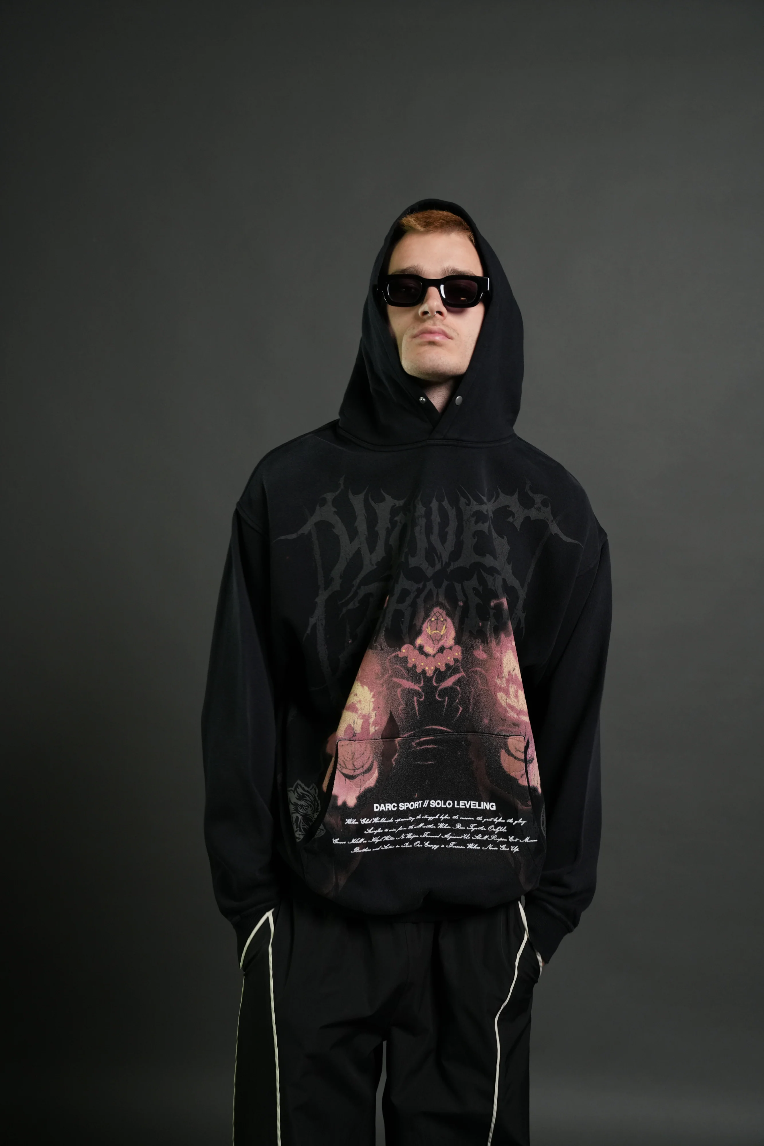 Darc Tusk "Pierce" Hoodie in Black Sun Fade - Image 4