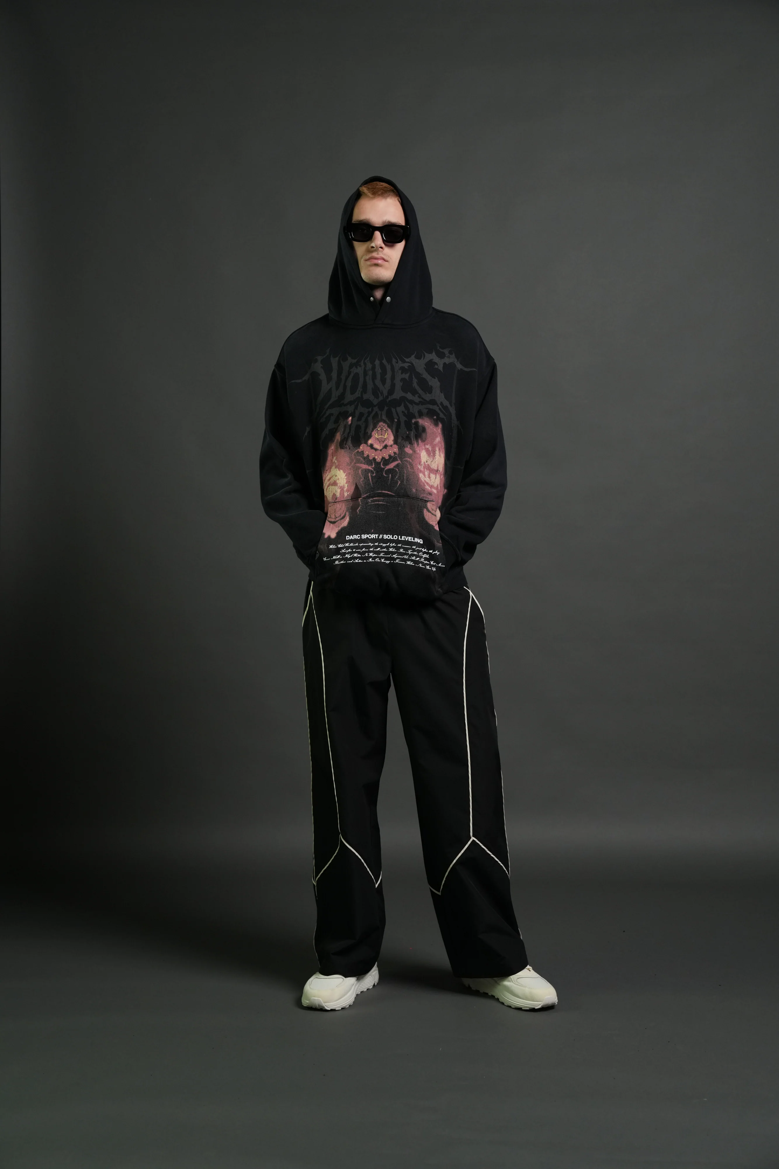 Darc Tusk "Pierce" Hoodie in Black Sun Fade - Image 5