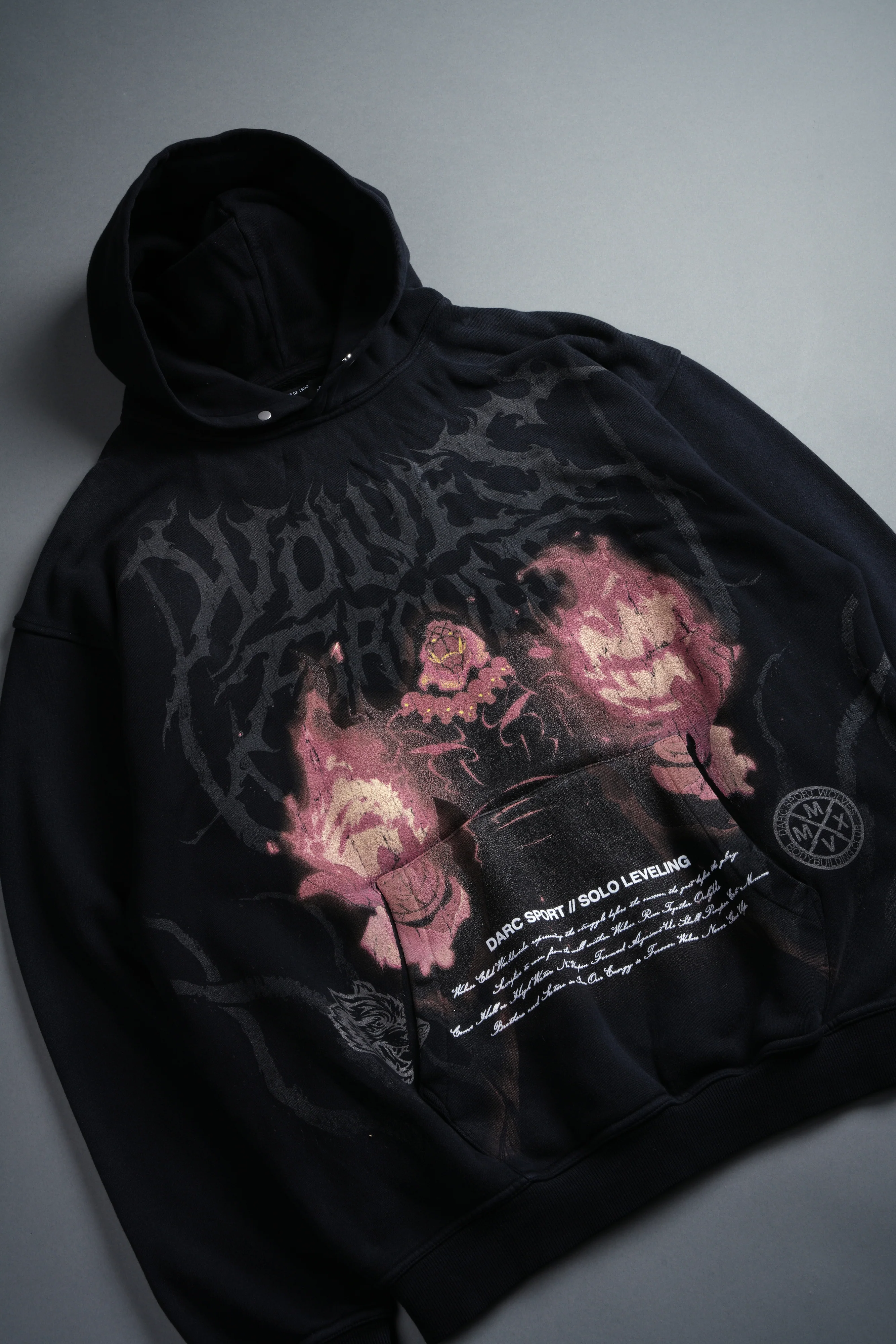 Darc Tusk "Pierce" Hoodie in Black Sun Fade - Image 9