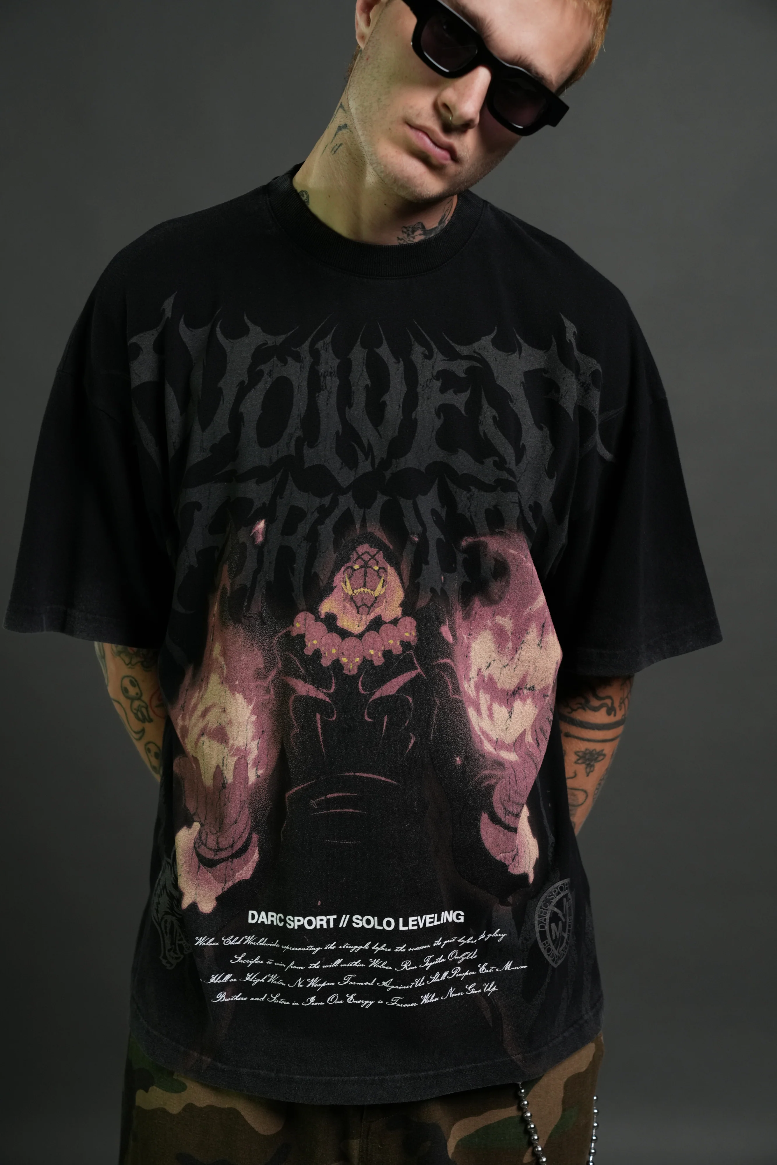 Darc Tusk Premium Oversized Tee in Black - Image 7
