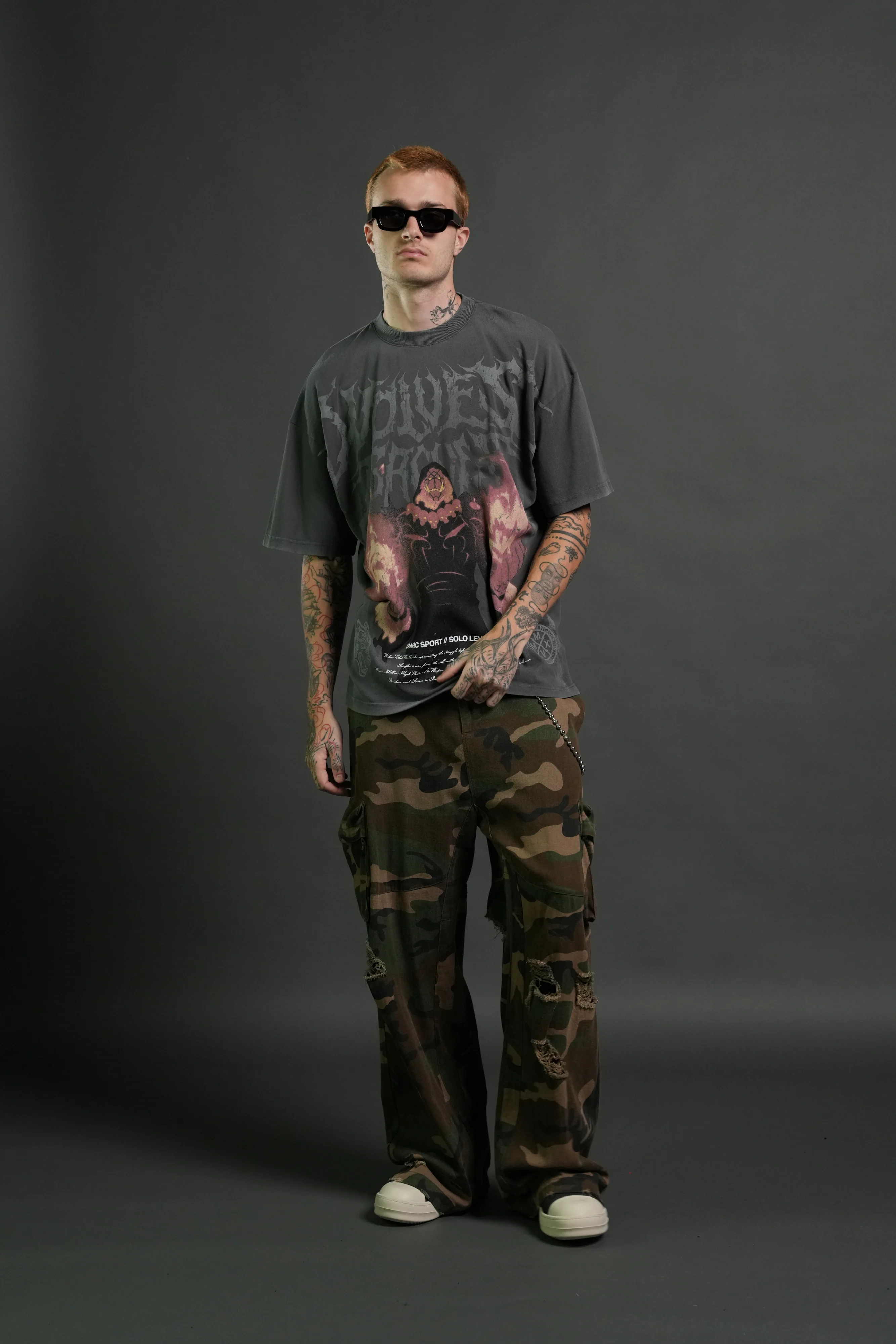 Darc Tusk Premium Oversized Tee in Wolf Gray - Image 5