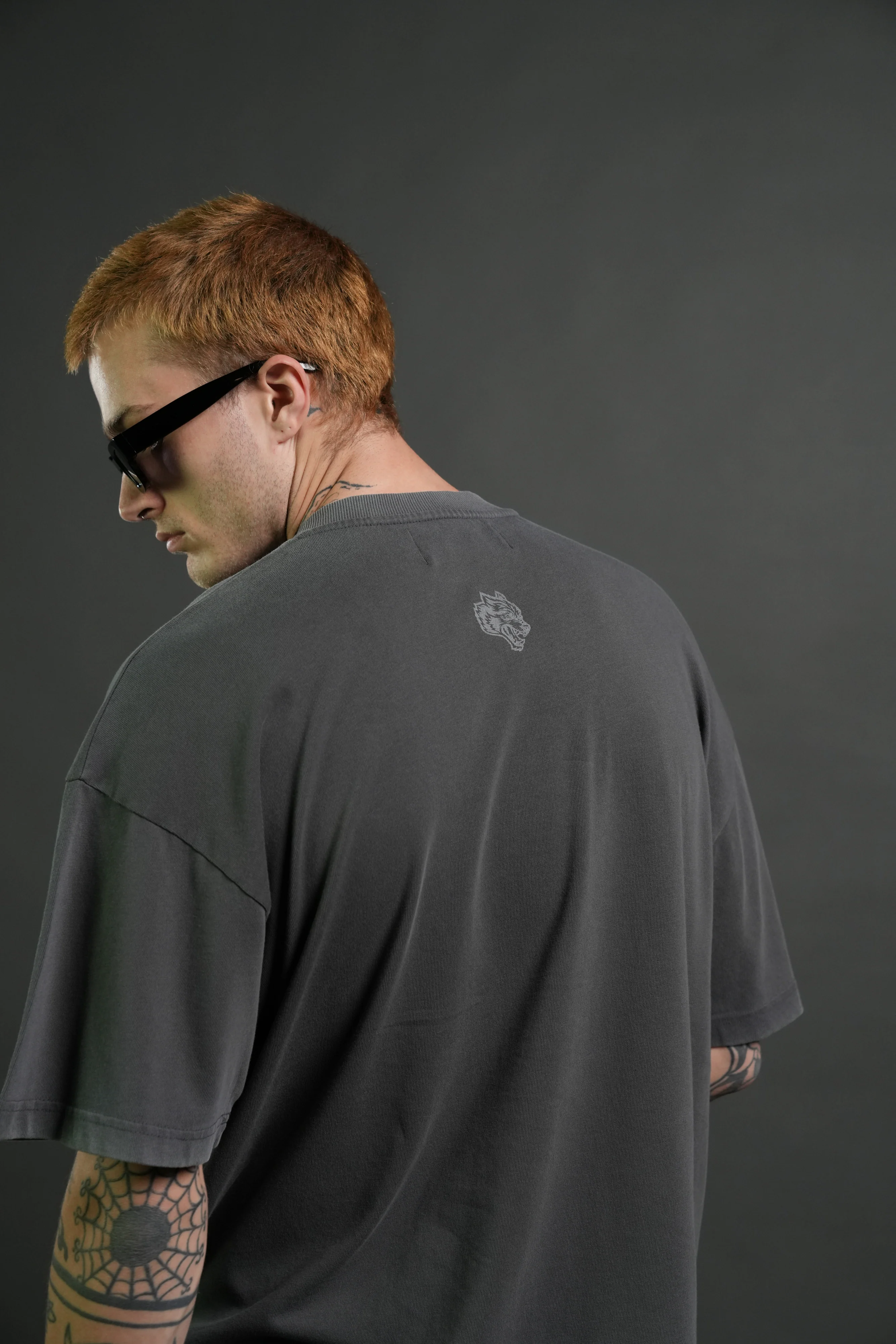 Darc Tusk Premium Oversized Tee in Wolf Gray - Image 8