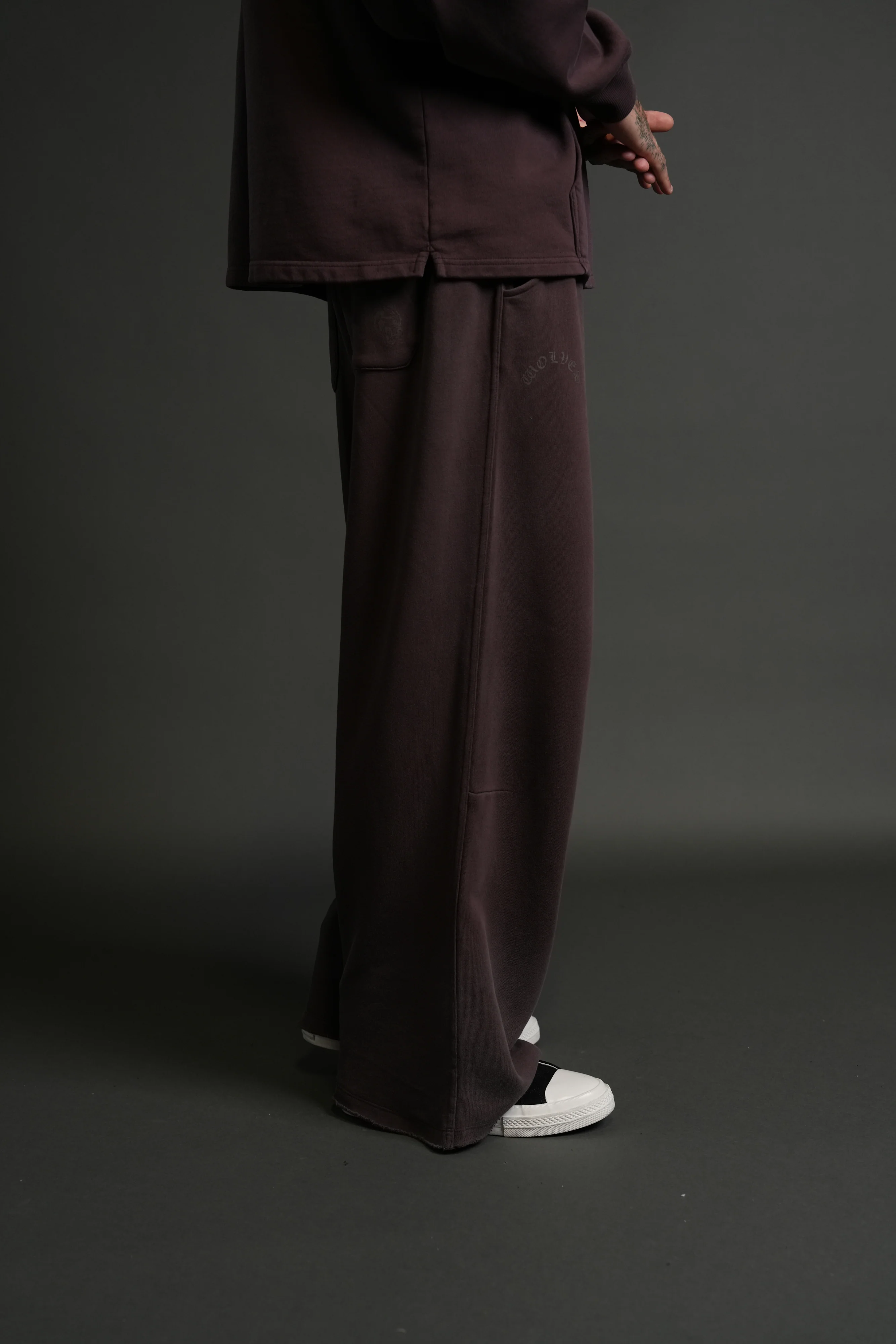 Darc Wandering Moaty Sweat Pants in Darc Garnet Drift Wash - Image 5