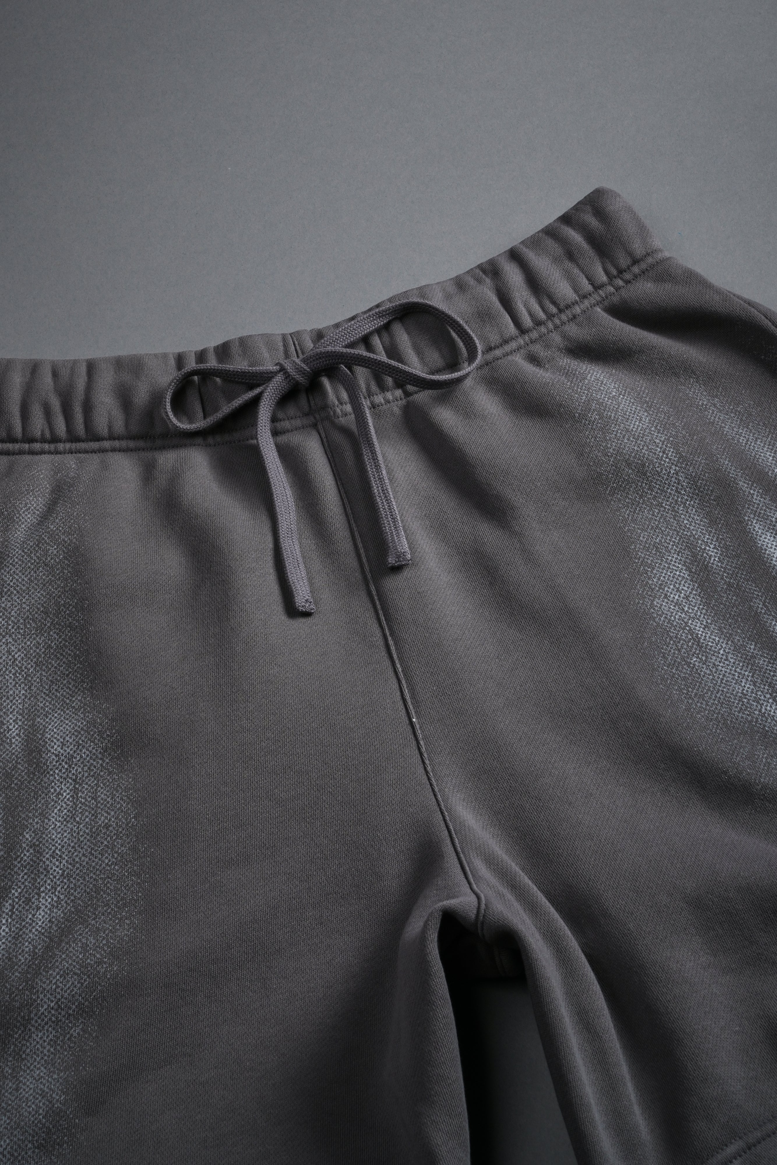 Dark Flame Oversized Post Lounge Sweat Shorts in Slate Gray - Image 4