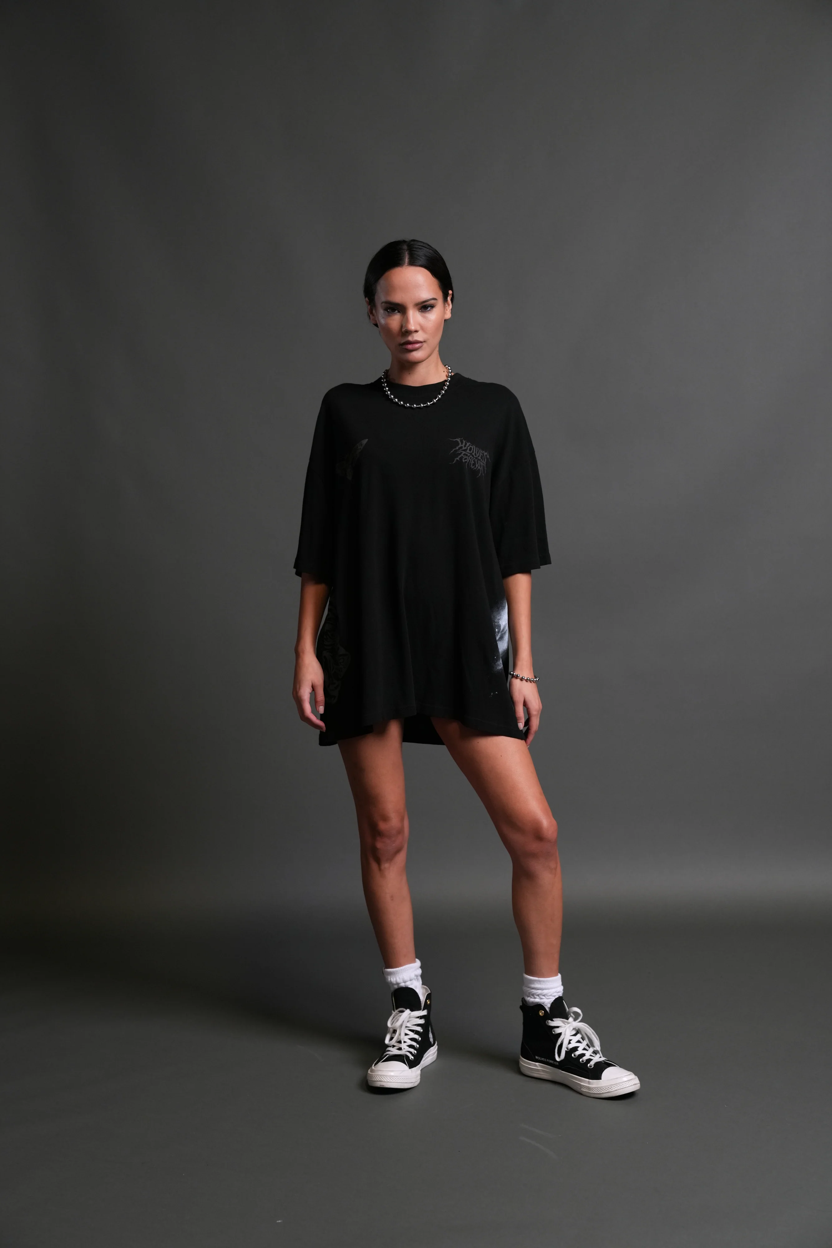 Dark Legacy "Side By Side" Series Premium Oversized Tee in Black - Image 4