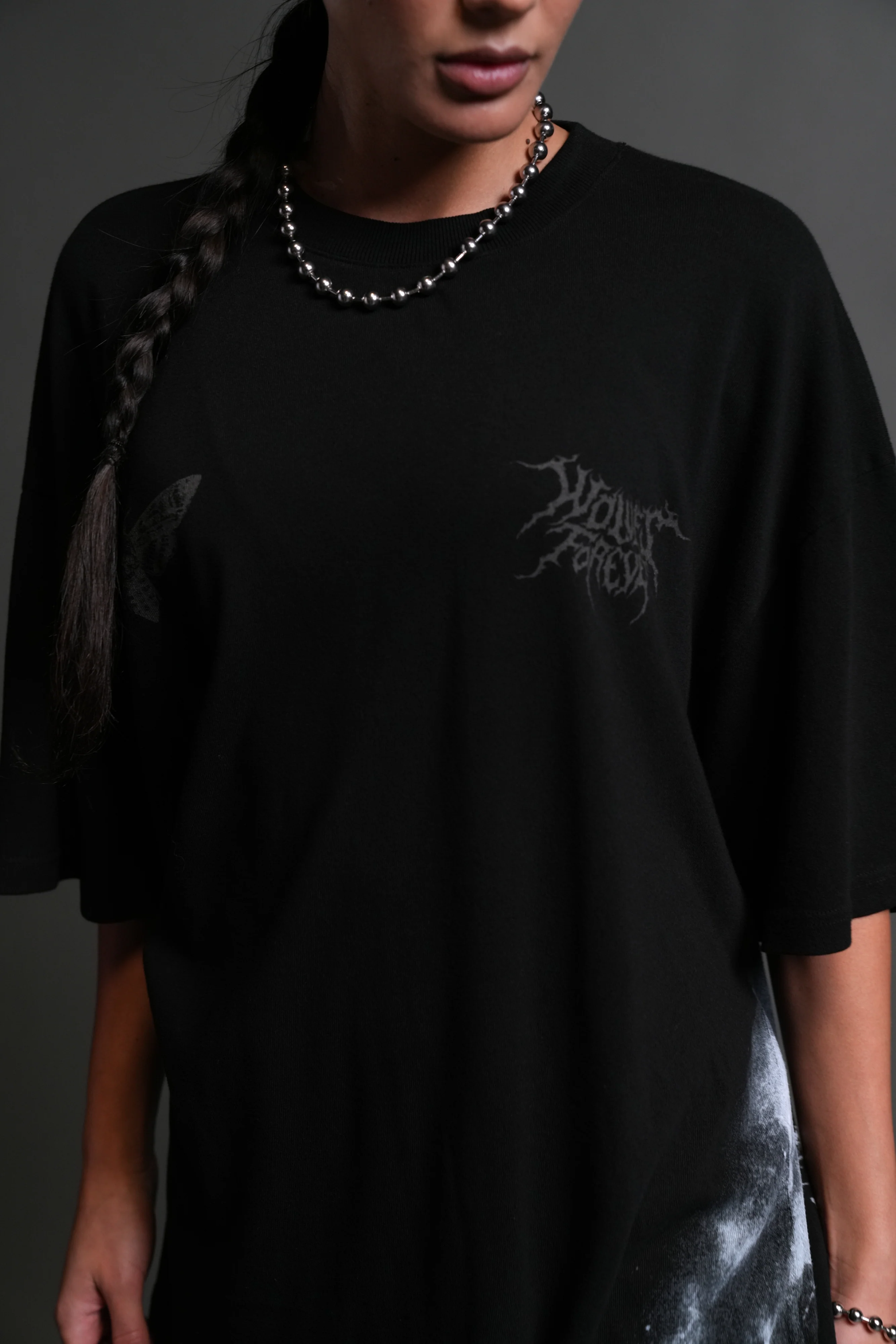 Dark Legacy "Side By Side" Series Premium Oversized Tee in Black - Image 5