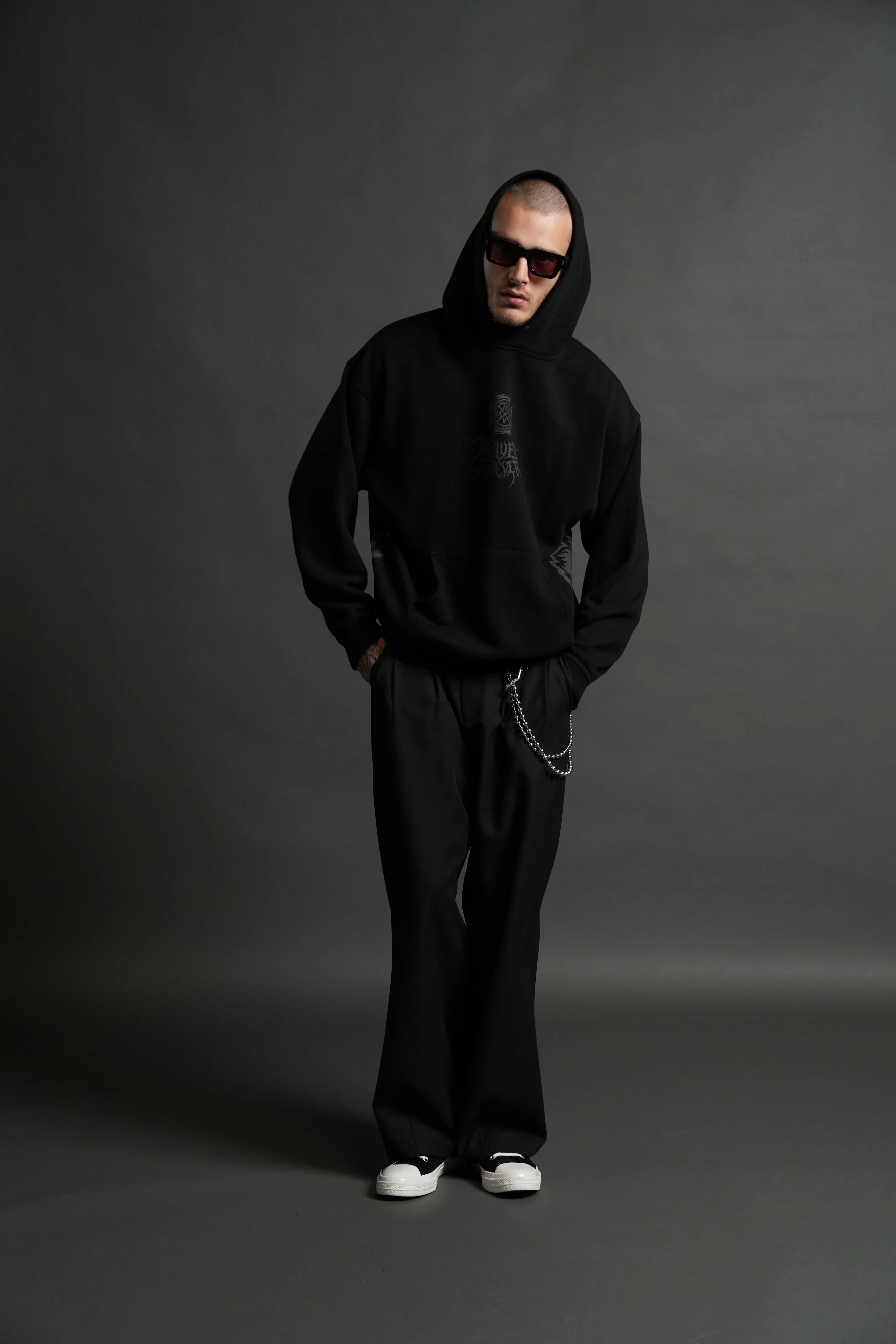 Dark Power "Pierce" Hoodie in Black - Image 5