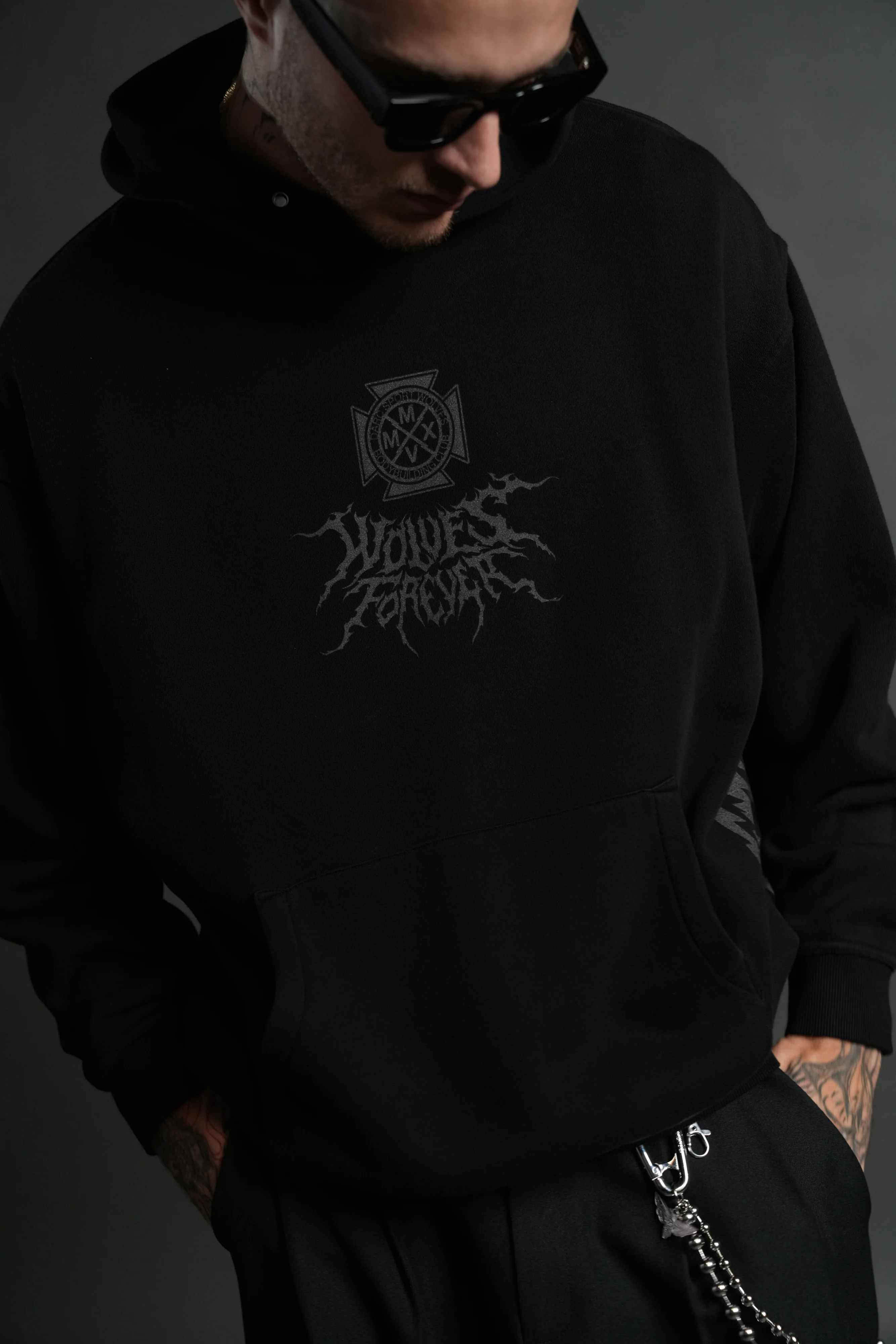 Dark Power "Pierce" Hoodie in Black - Image 8