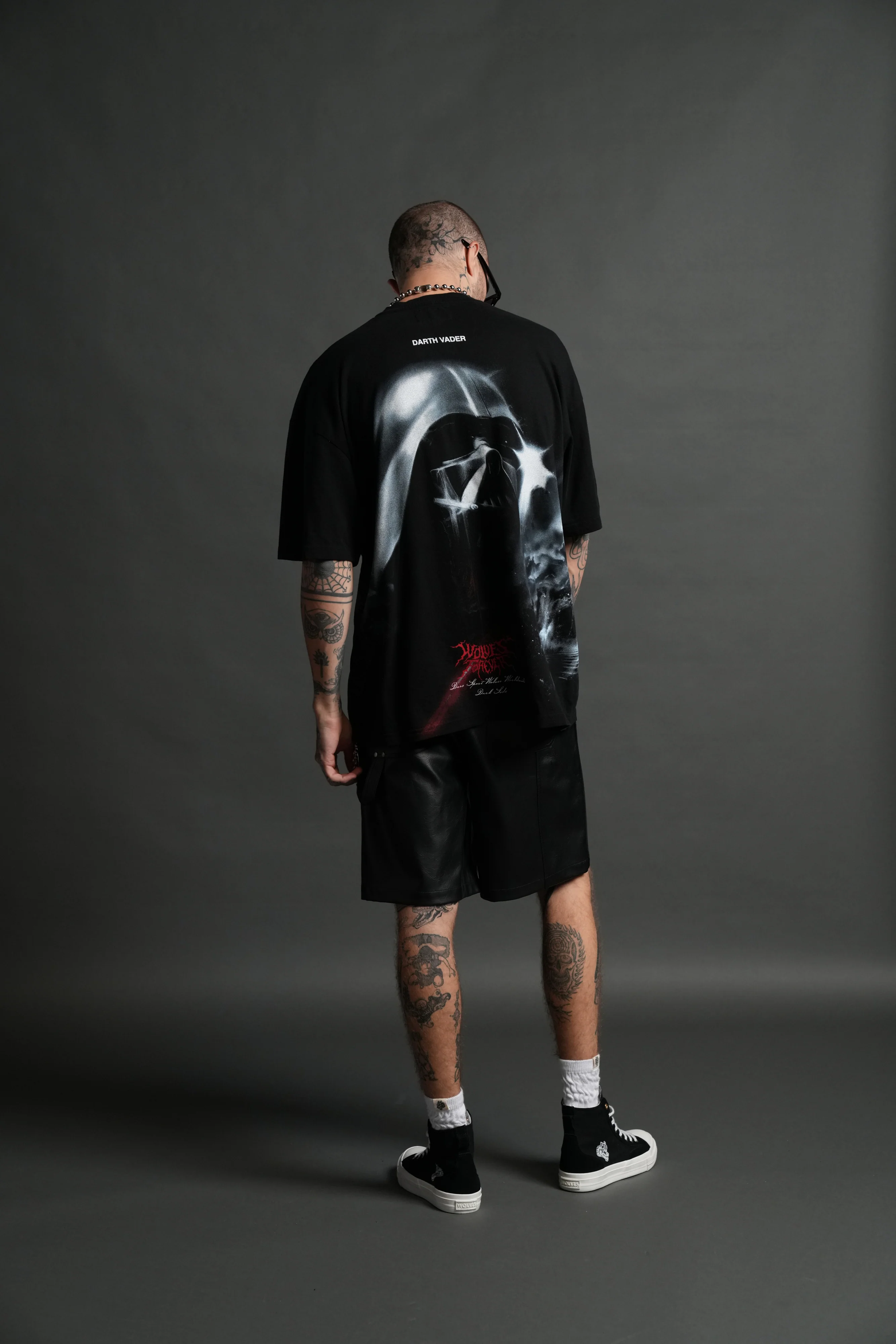 Dark Power "Side By Side" Series Premium Oversized Tee in Black - Image 6