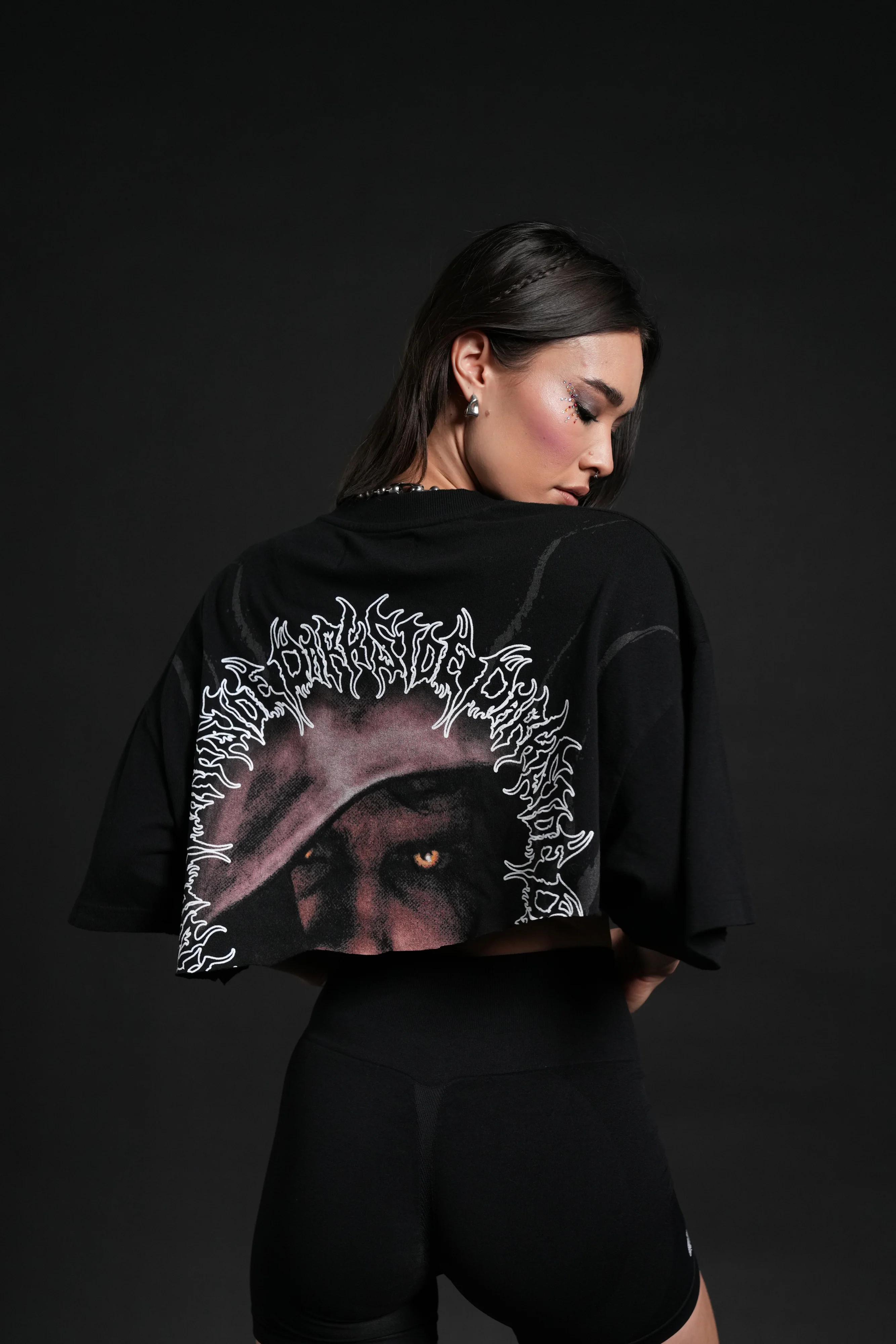 Dark Side Frvr Premium Oversized Tee in Black - Image 10