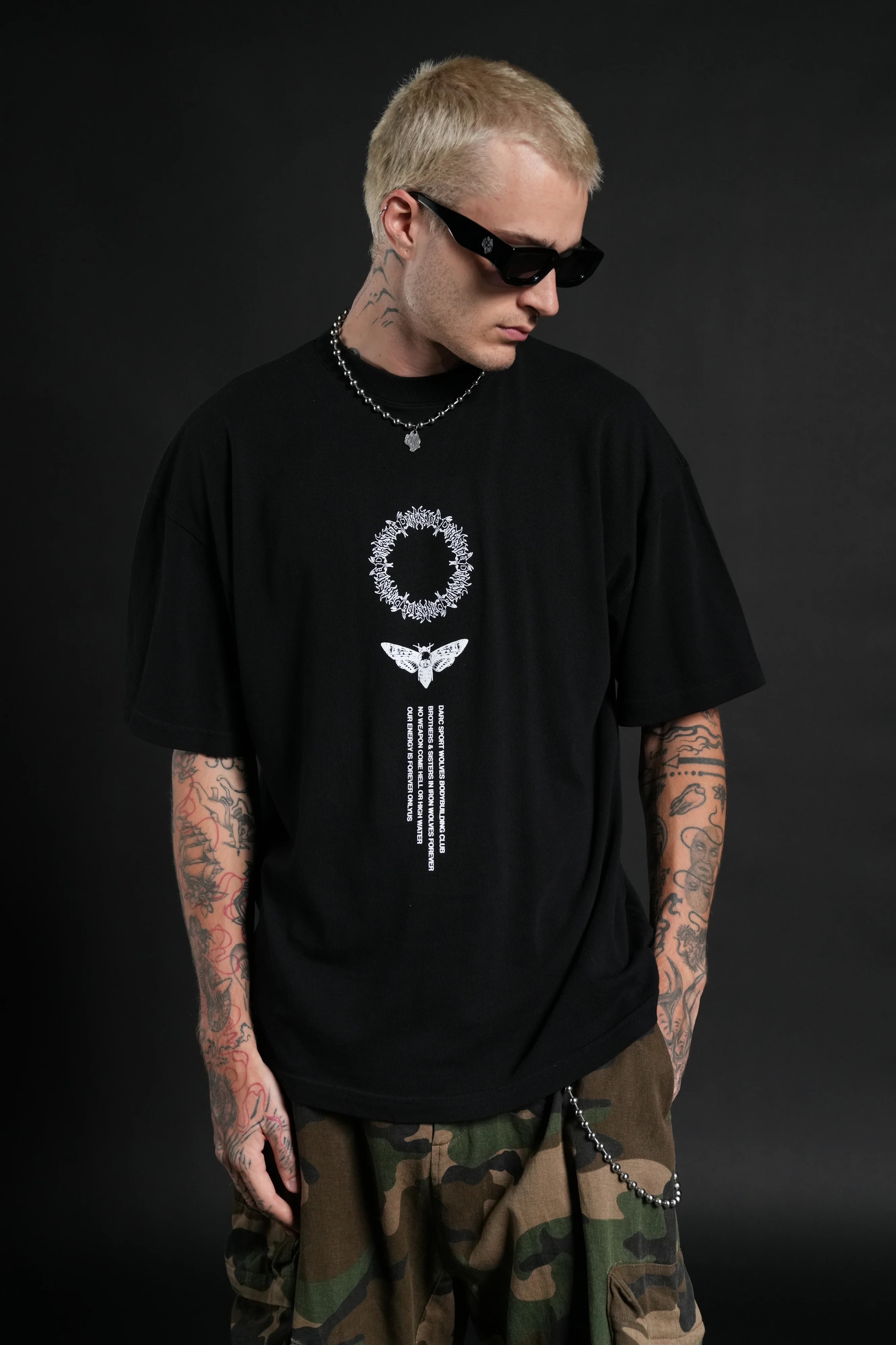 Dark Side Frvr Premium Oversized Tee in Black - Image 4