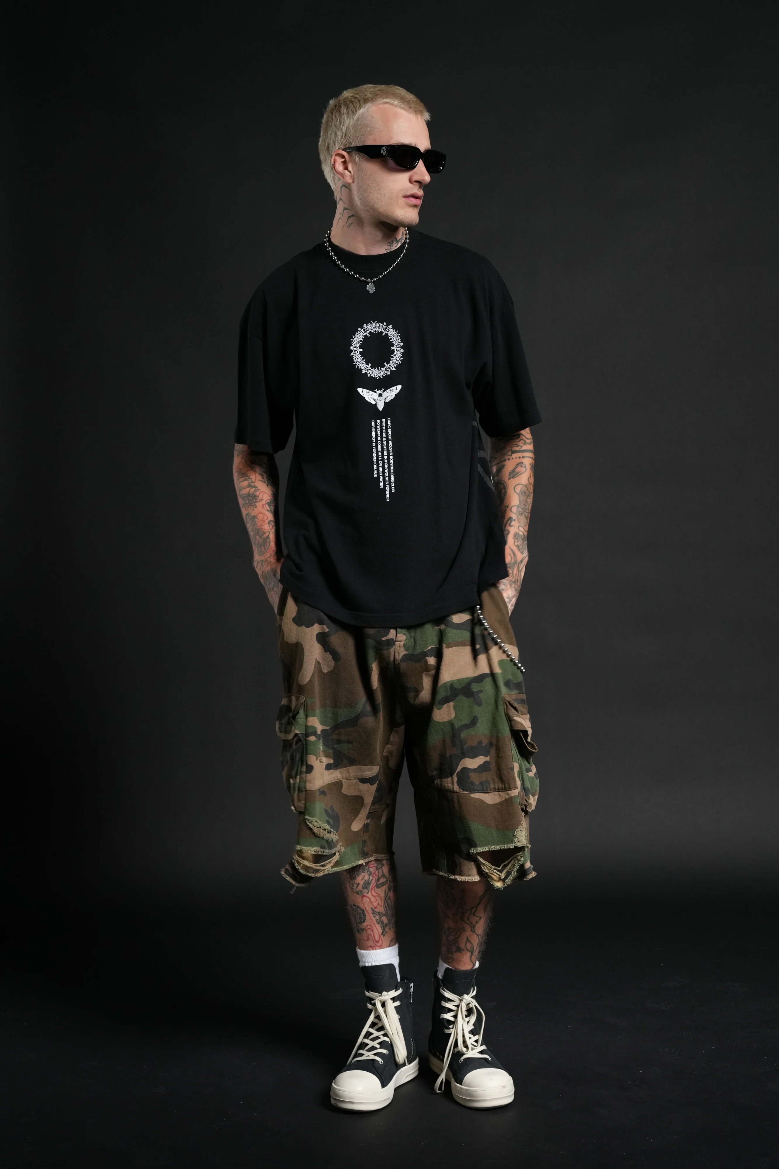 Dark Side Frvr Premium Oversized Tee in Black - Image 5