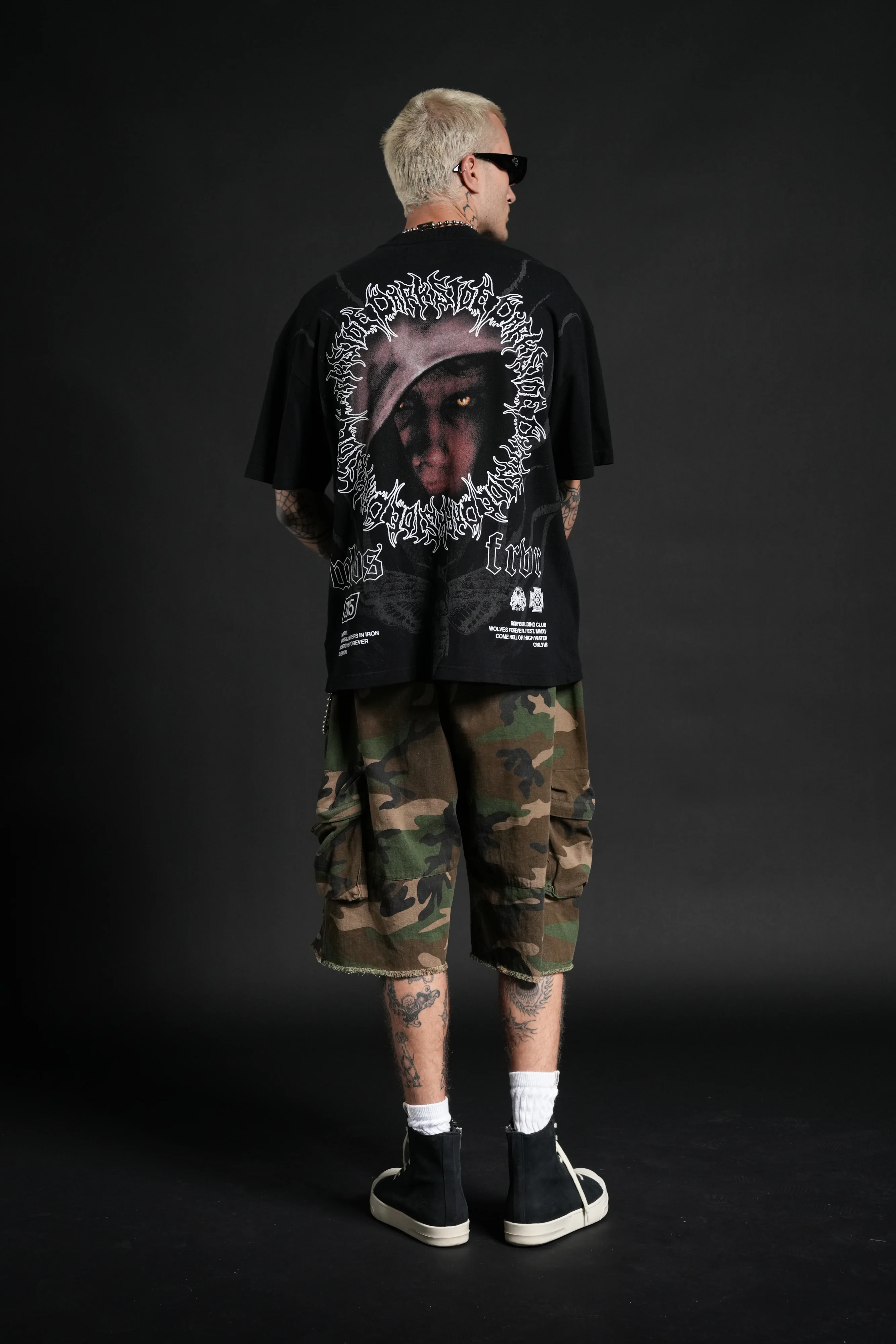 Dark Side Frvr Premium Oversized Tee in Black - Image 6