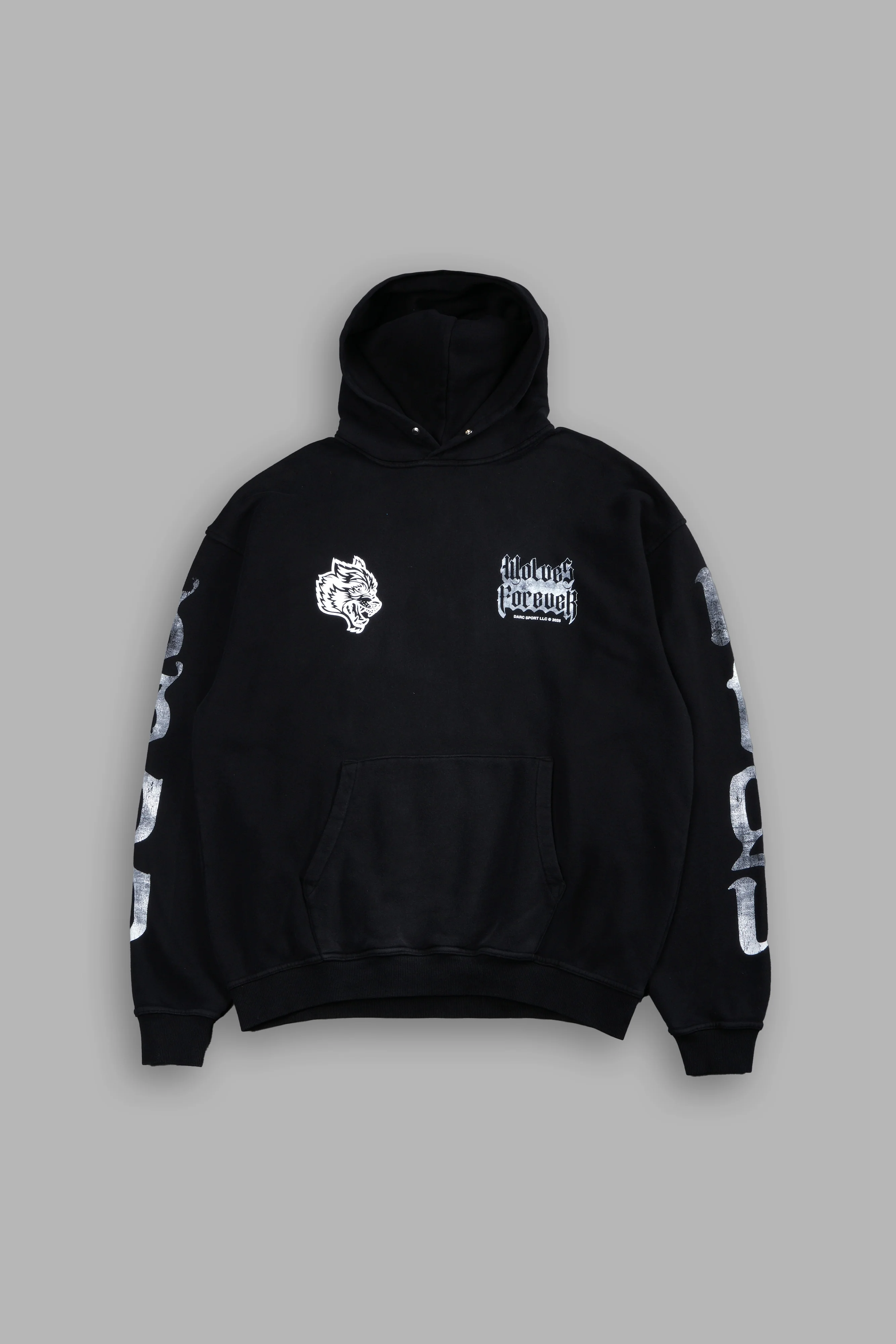 Death Wolf "Pierce" Hoodie in Black Spine Sun Fade - Image 3