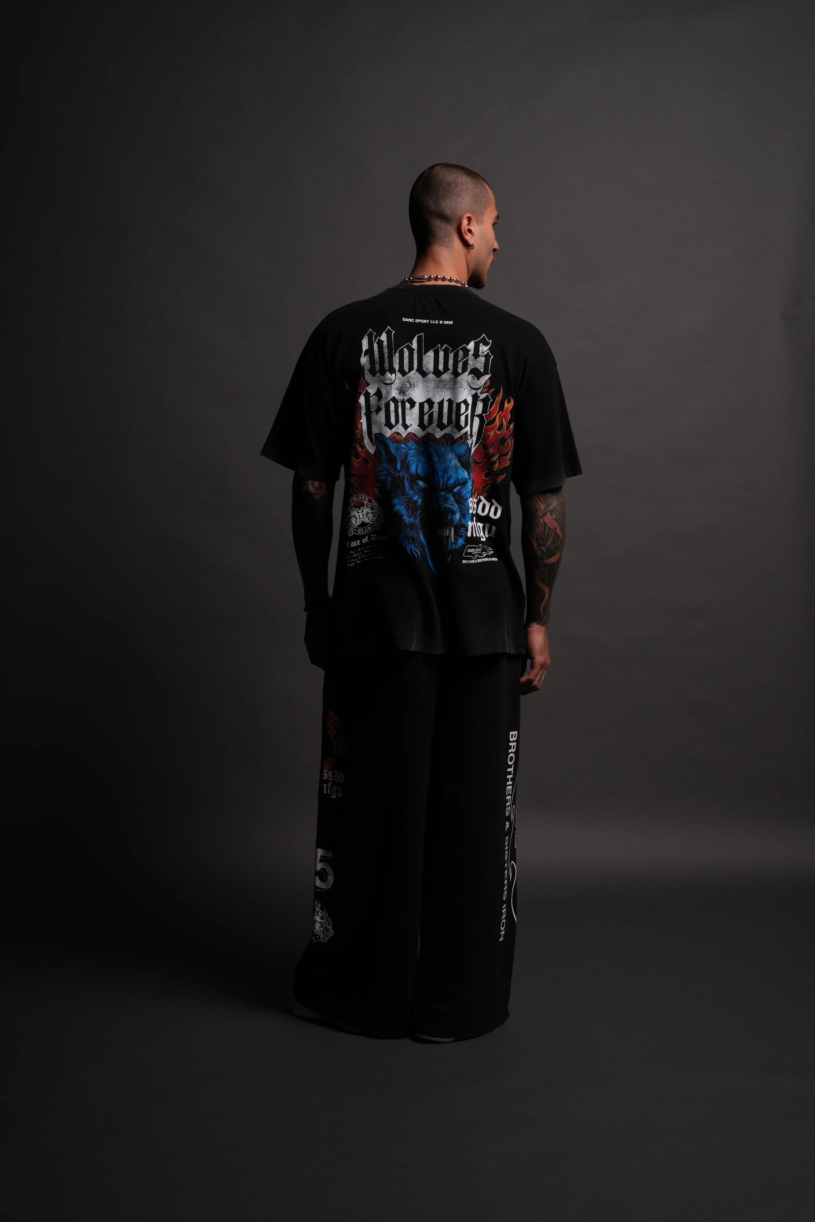 Death Wolf "Premium" Oversized Tee in Black - Image 6