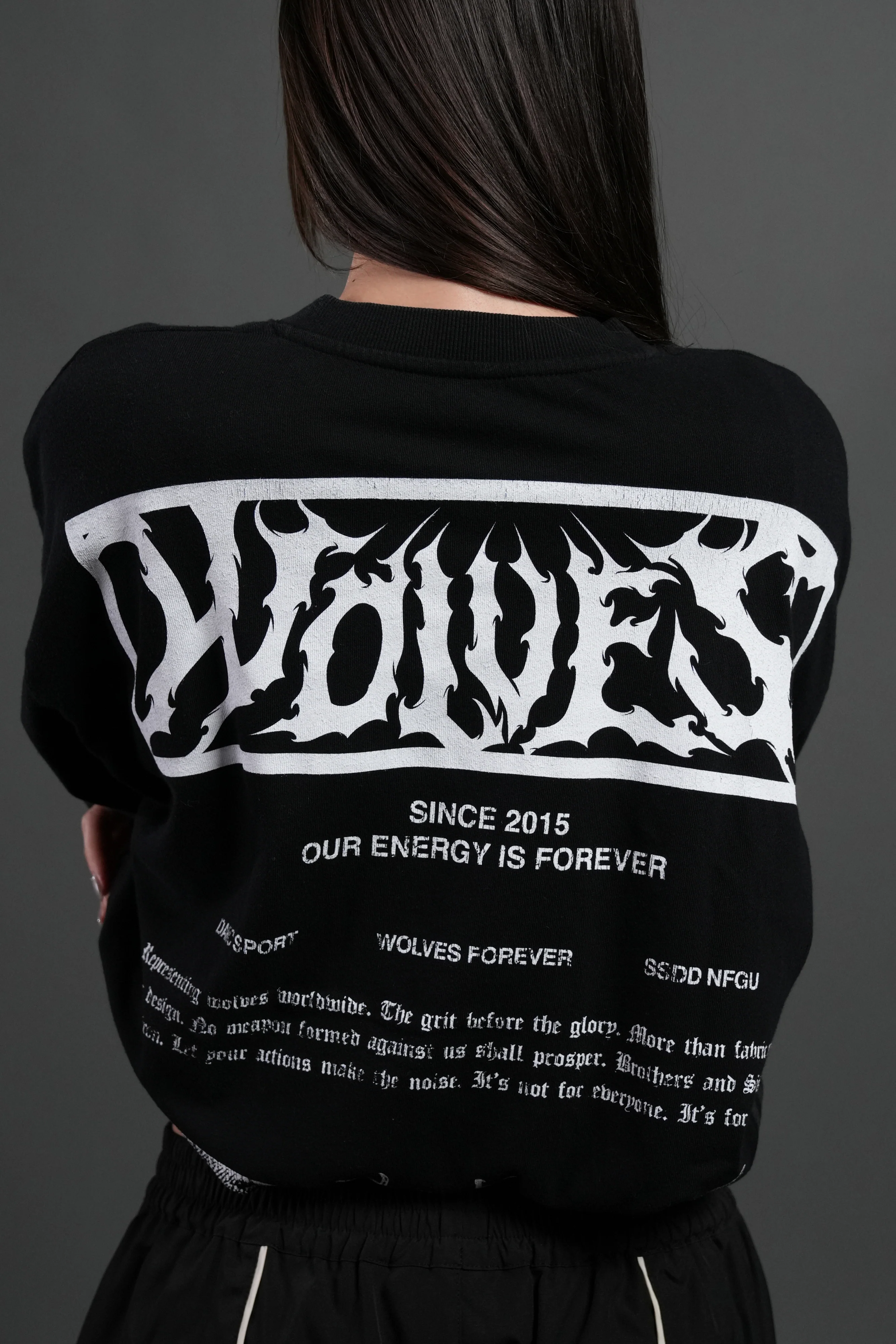 Death's-Head Premium Oversized Tee in Black - Image 8