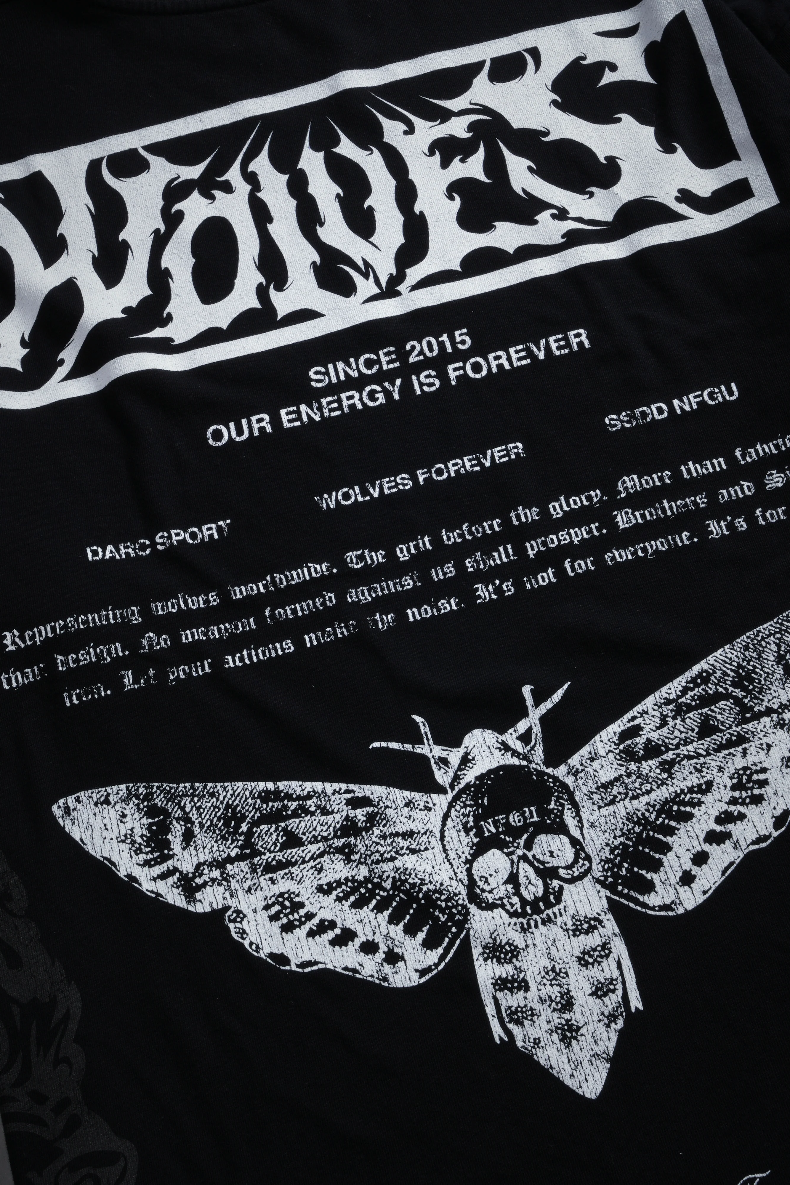 Death's-Head Premium Oversized Tee in Black - Image 9