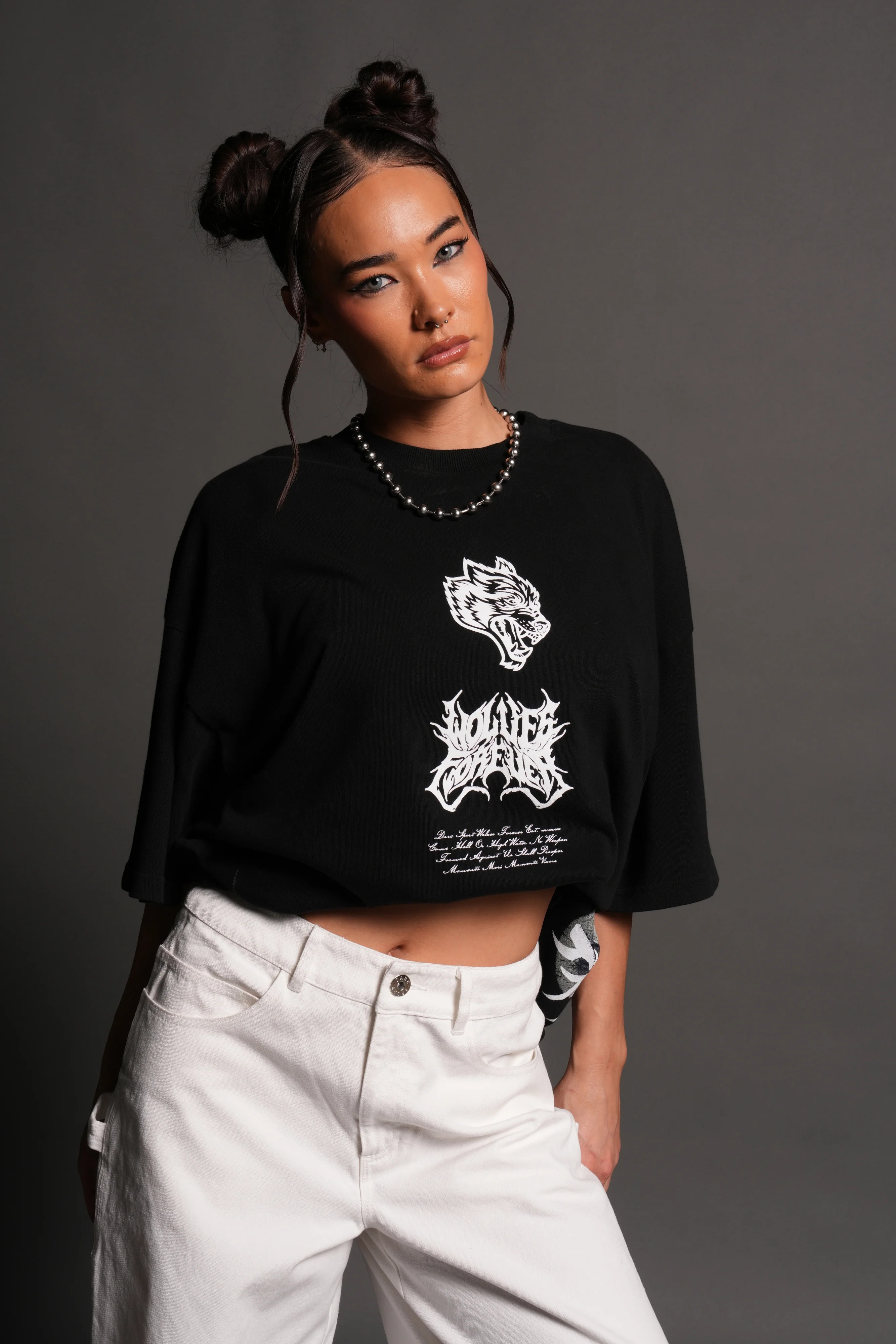 Deidara Premium Oversized Tee in Black - Image 10