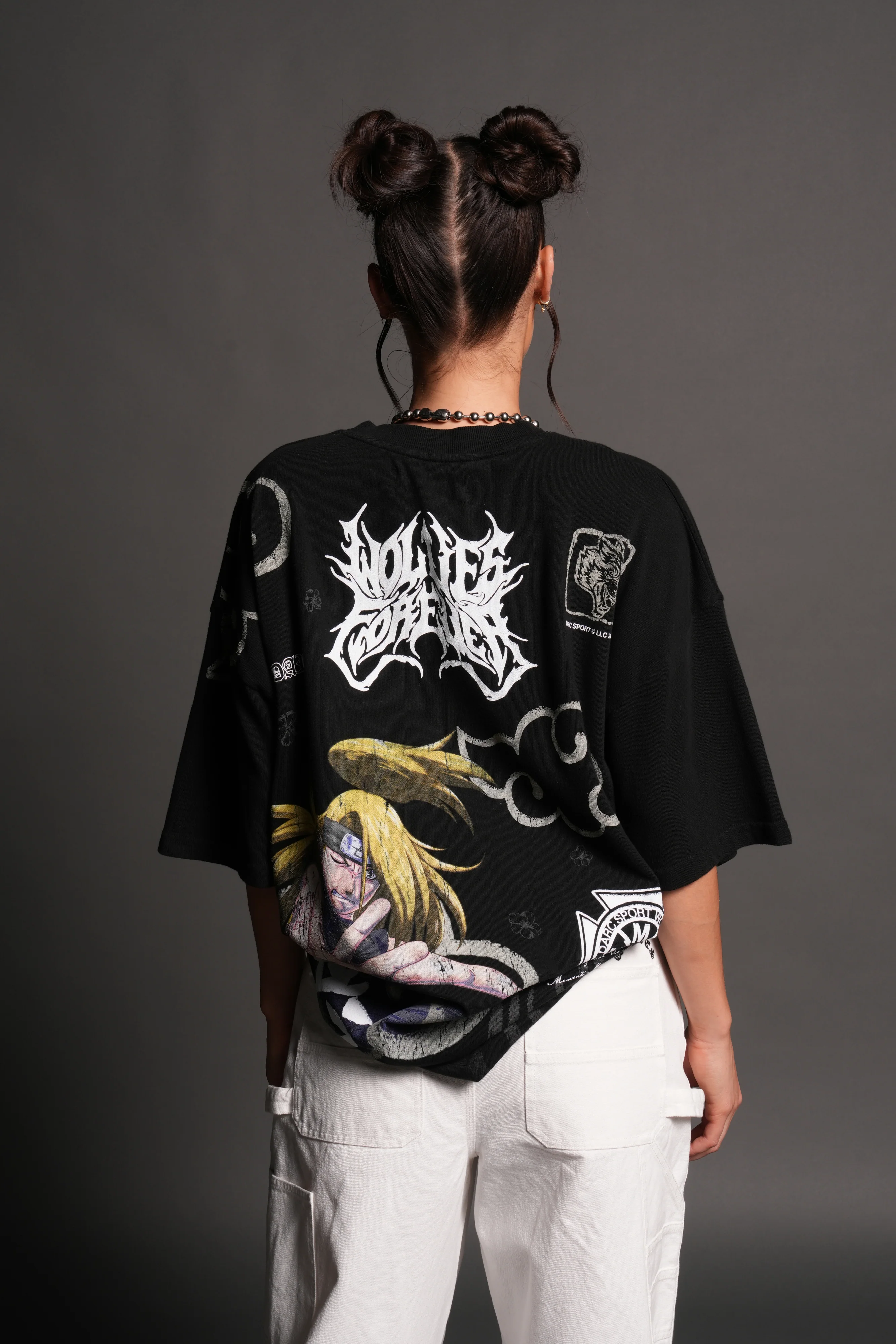 Deidara Premium Oversized Tee in Black - Image 11