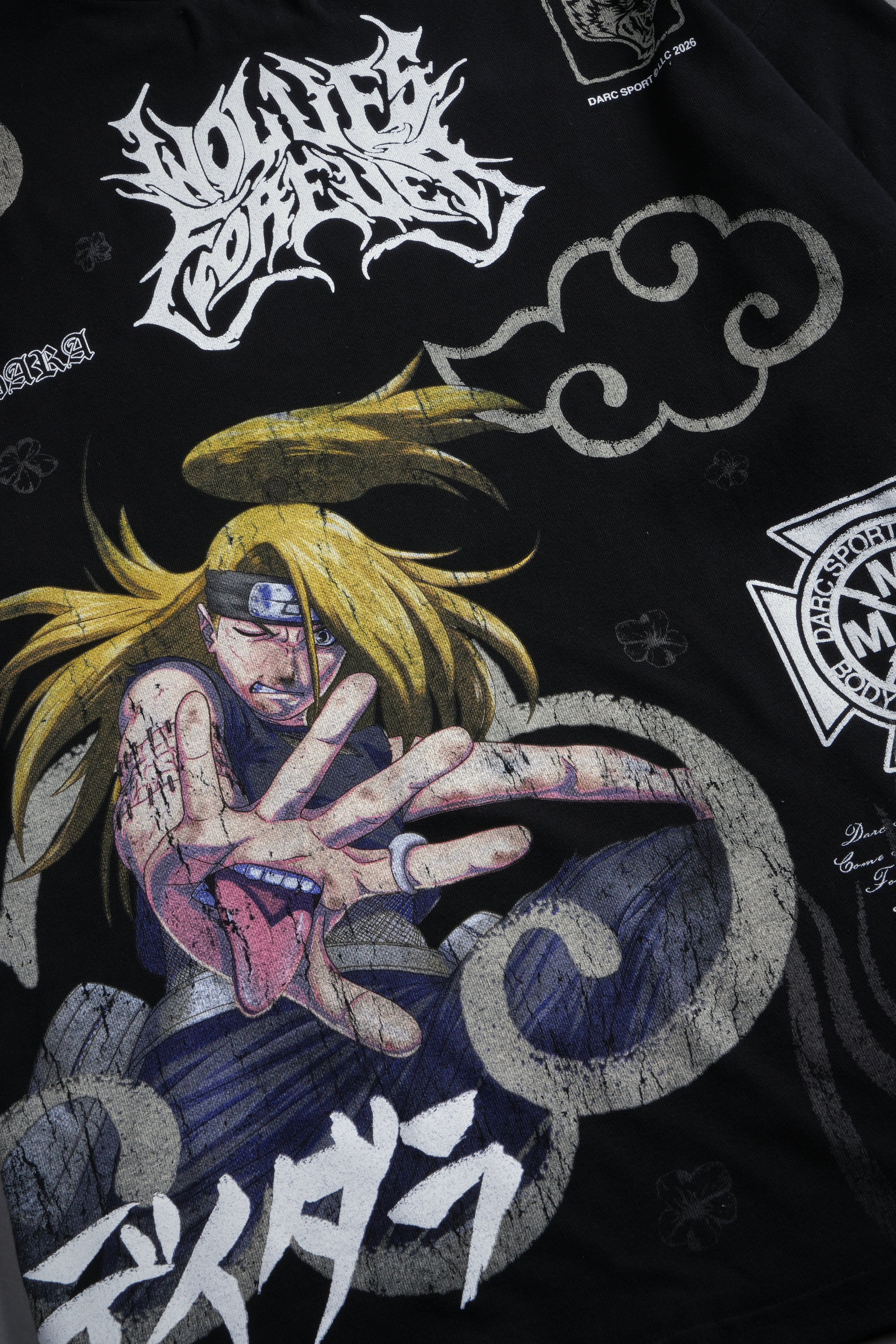 Deidara Premium Oversized Tee in Black - Image 19