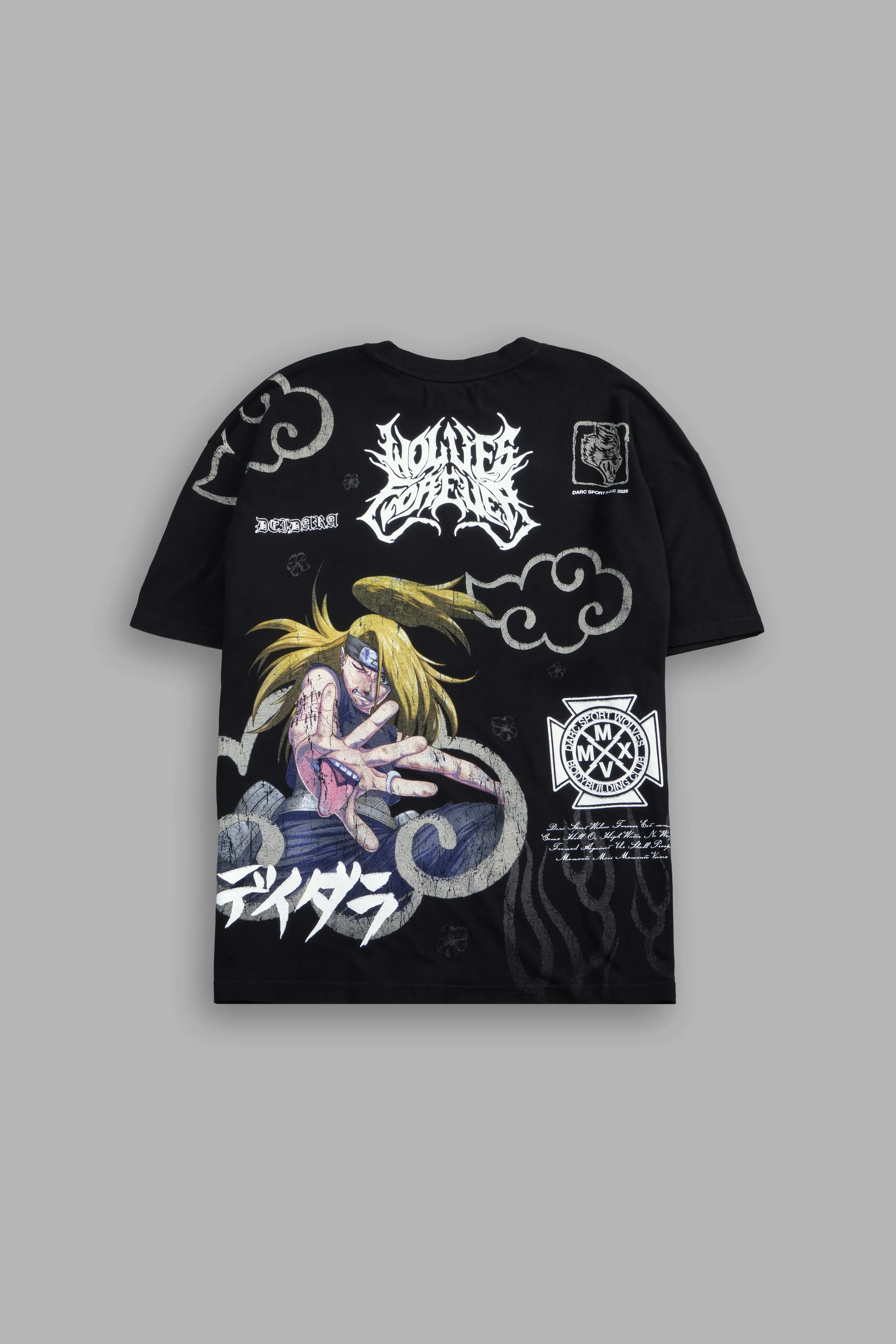 Deidara Premium Oversized Tee in Black - Image 4