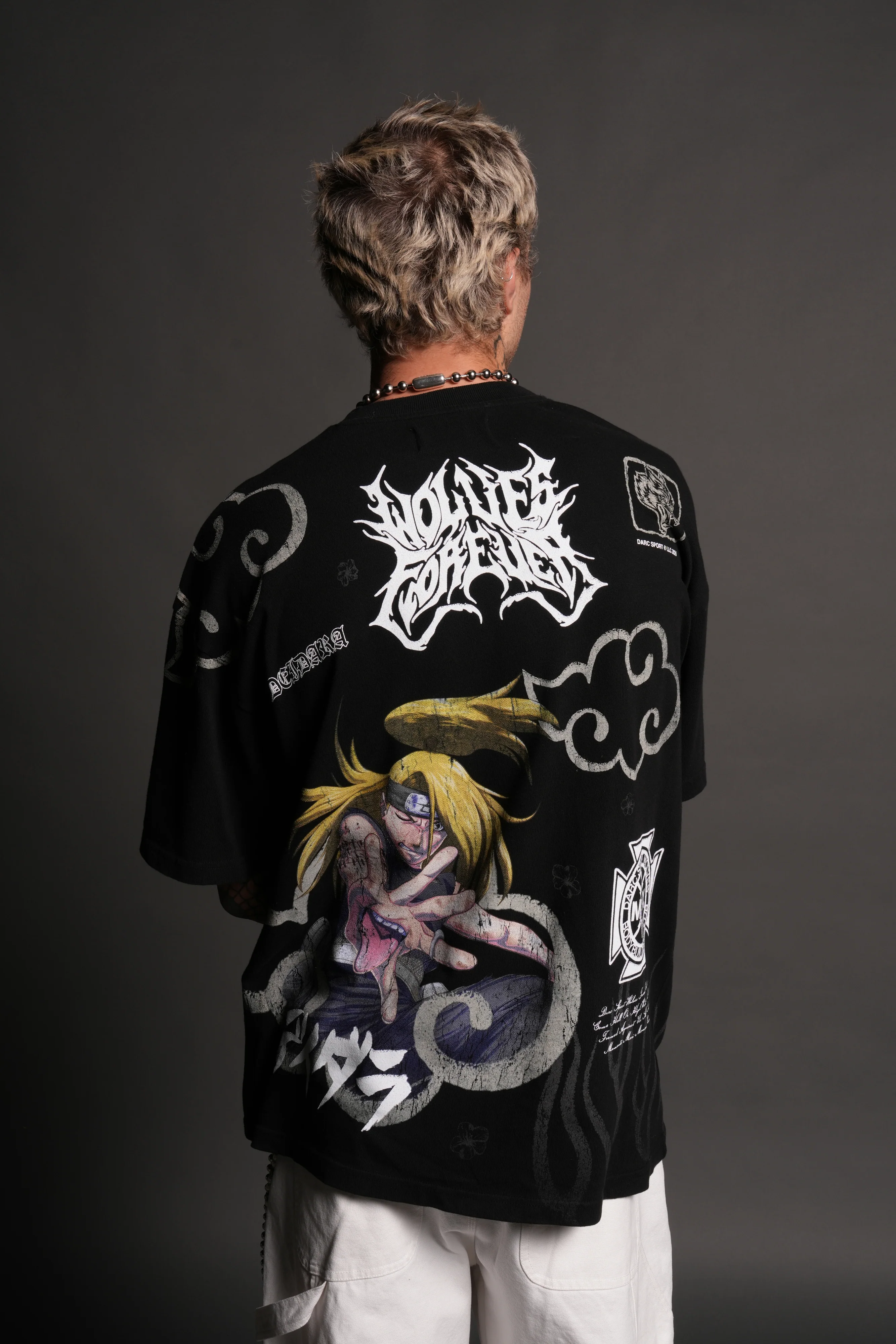 Deidara Premium Oversized Tee in Black - Image 5