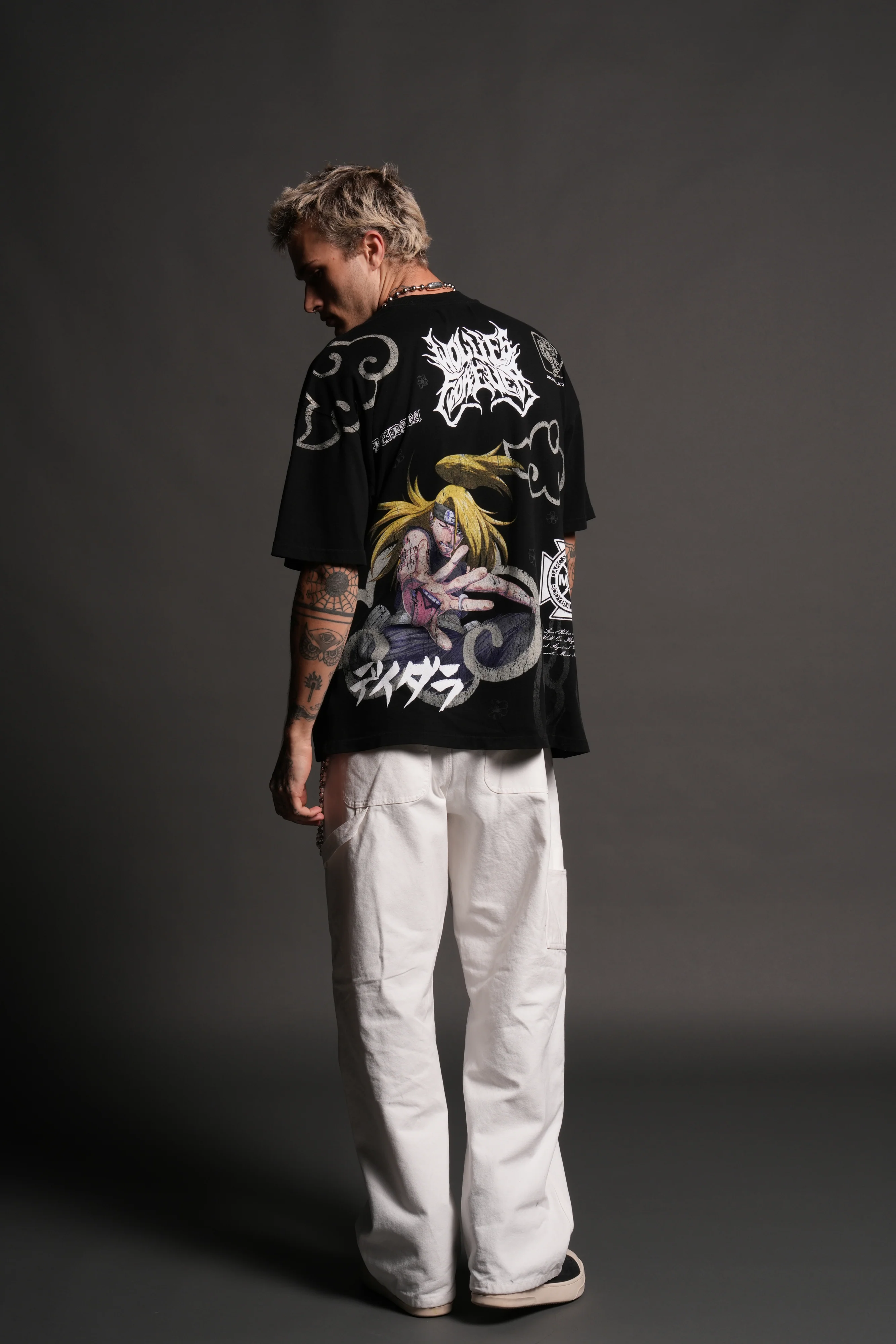 Deidara Premium Oversized Tee in Black - Image 7